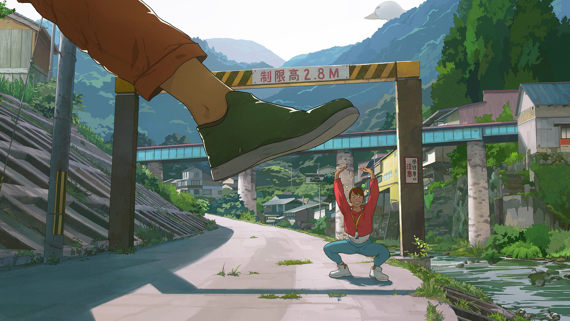 创意,限高杆,公路