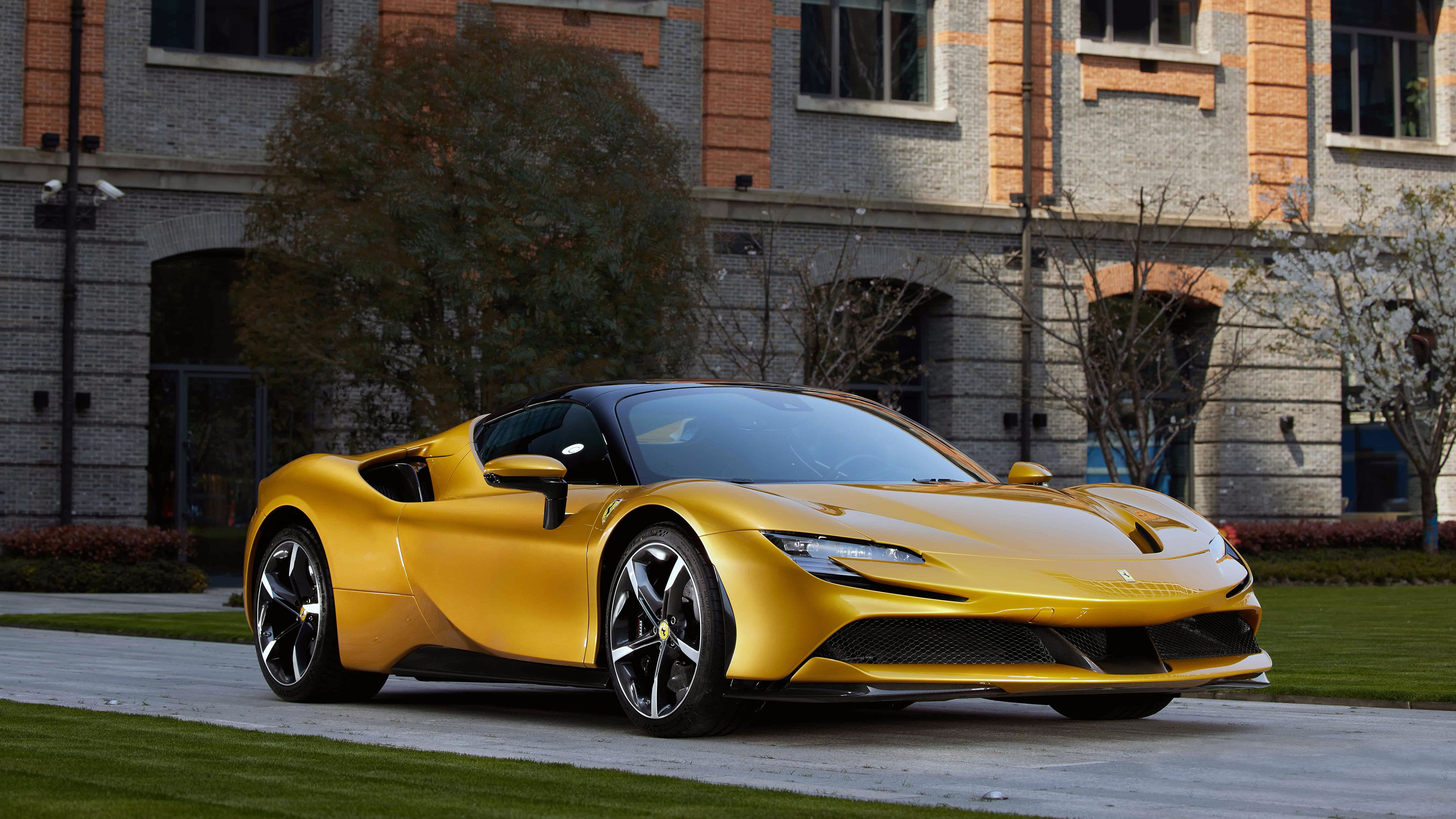 保时捷,超跑,桔色跑车