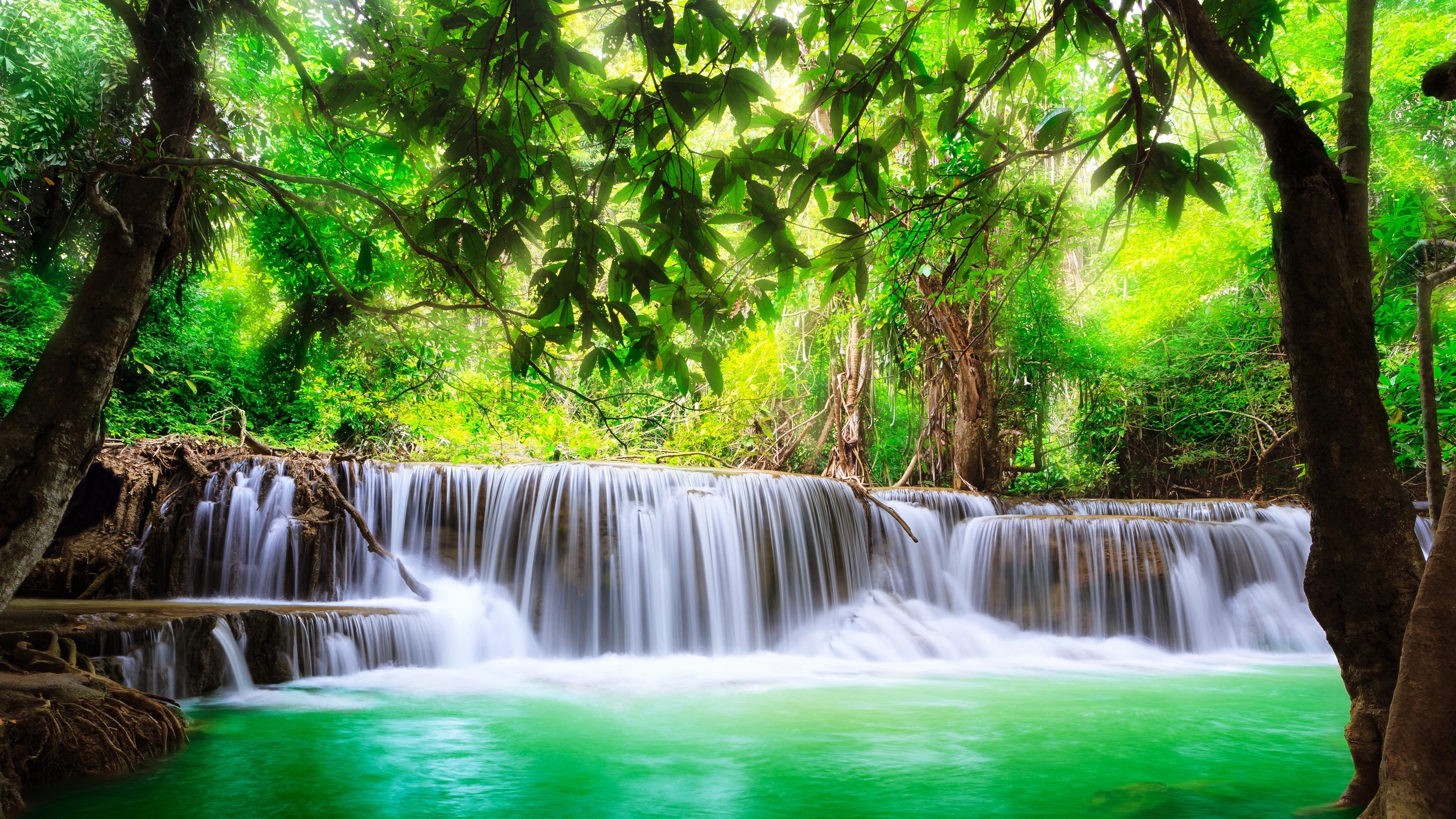 自然风光,瀑布,滤镜,阳光