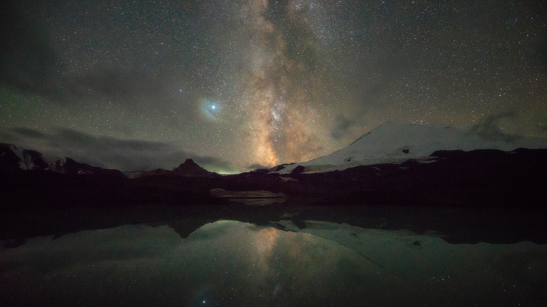 奇幻梦境,星空,倒影,湖