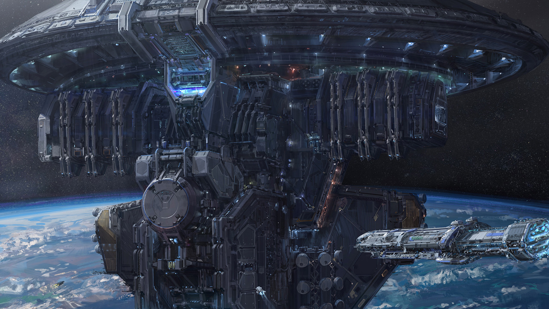 宇宙空间站,飞船,太空,未来