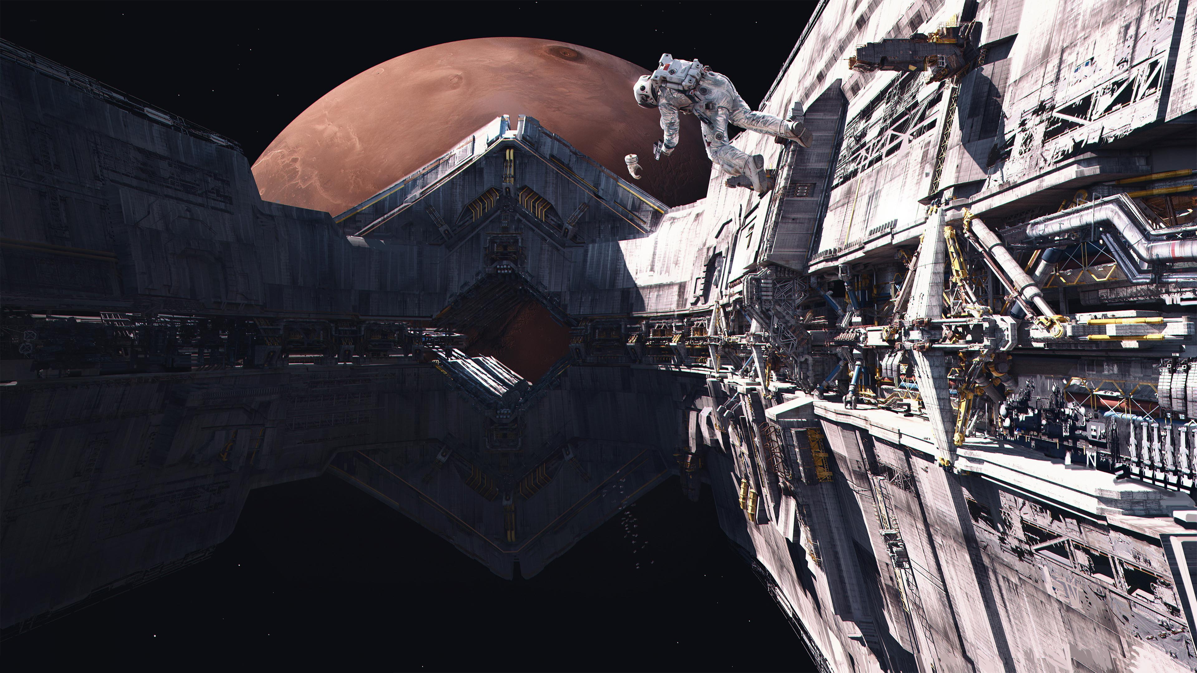 宇航员,太空站,飞船,宇宙