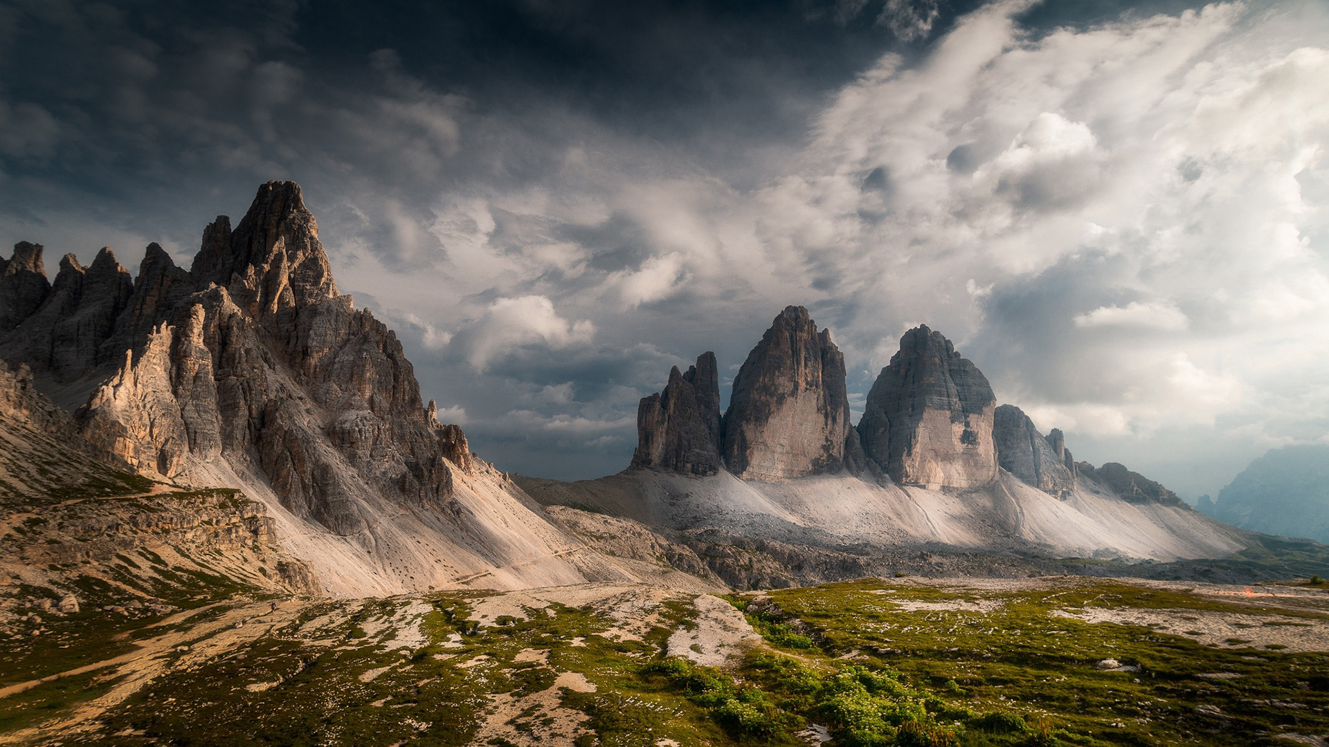 自然风光,高山,云朵