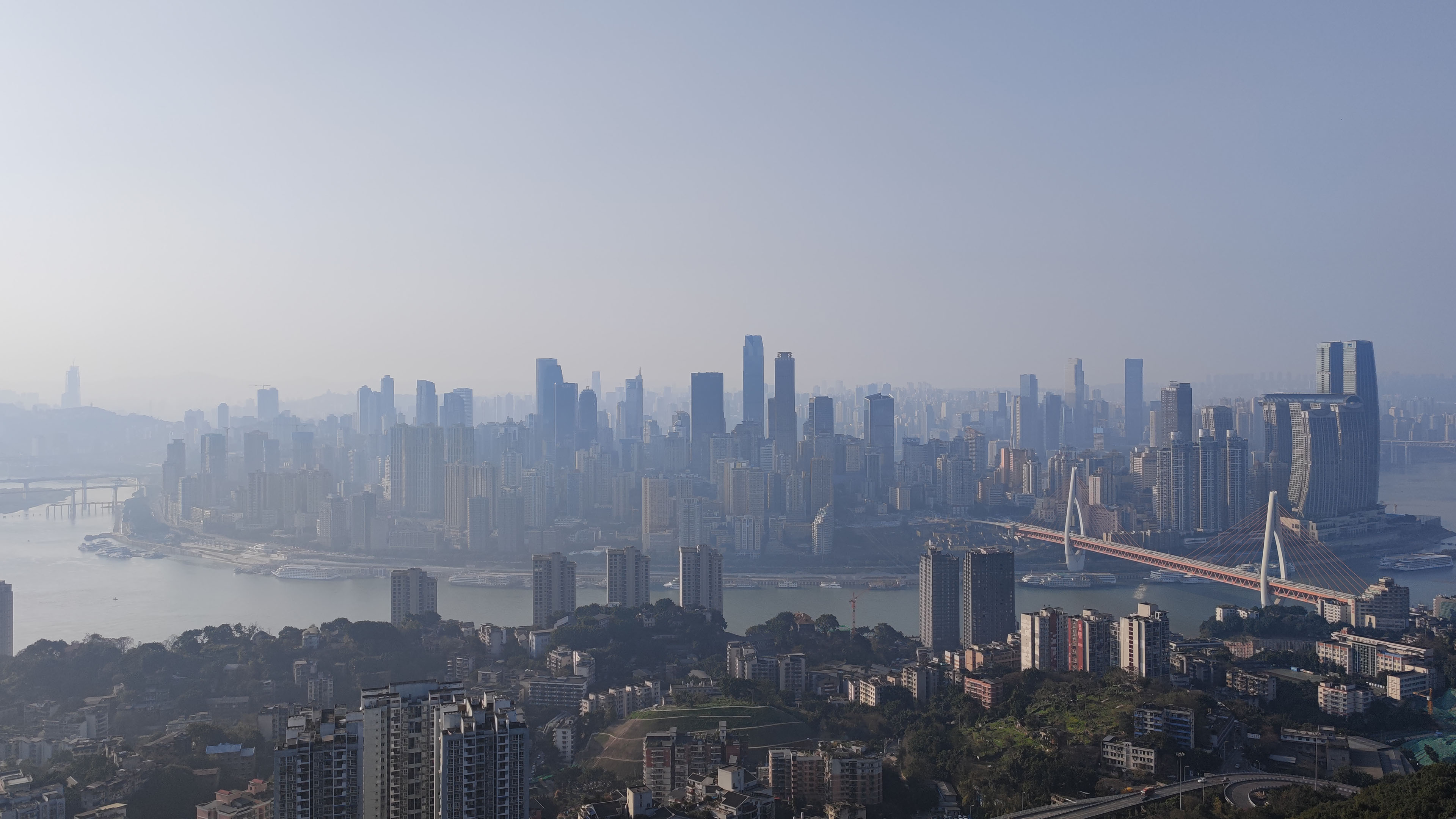 城市夜景,重庆,长江,朝天门
