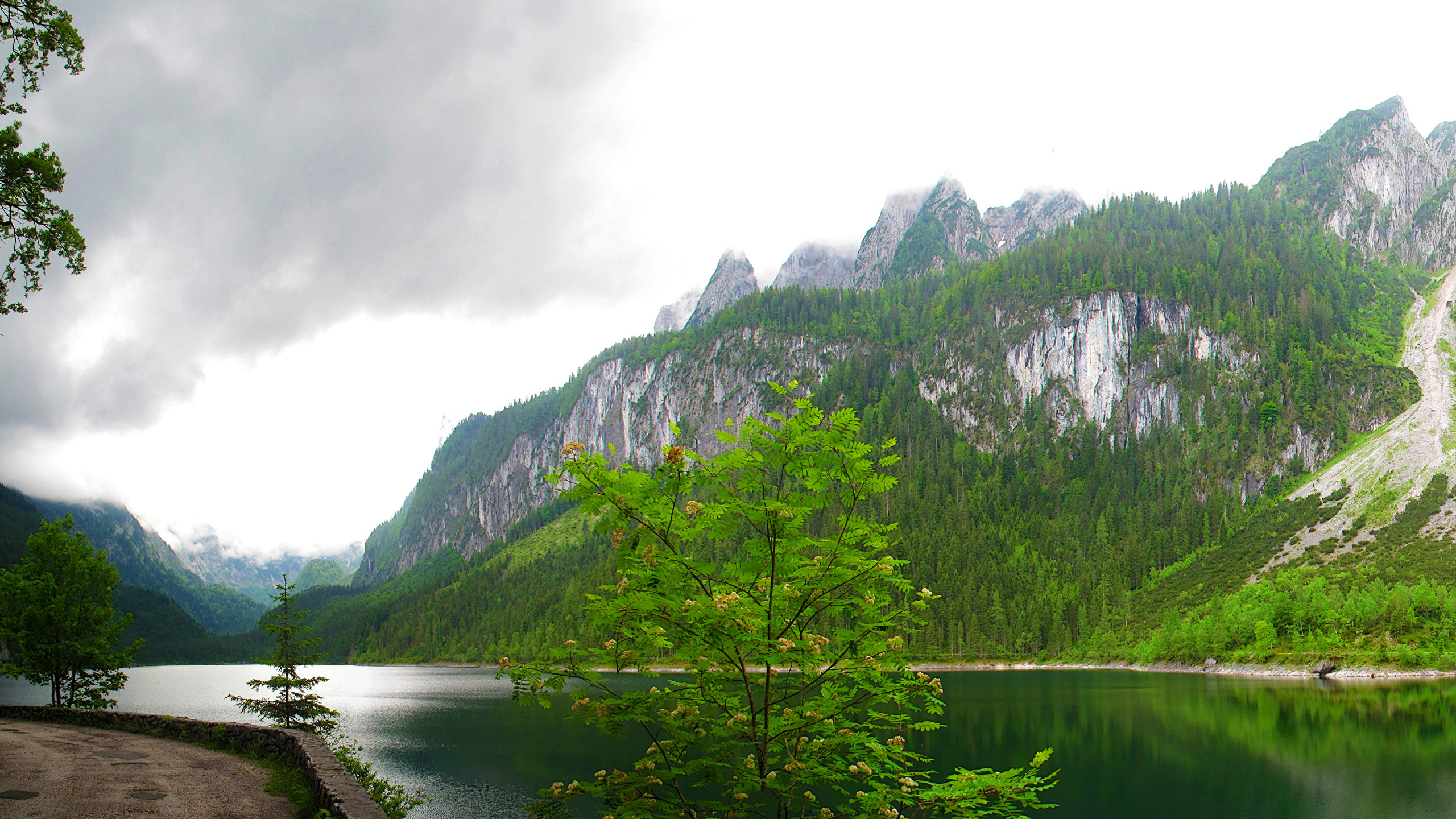 自然风光,青山绿水,湖畔