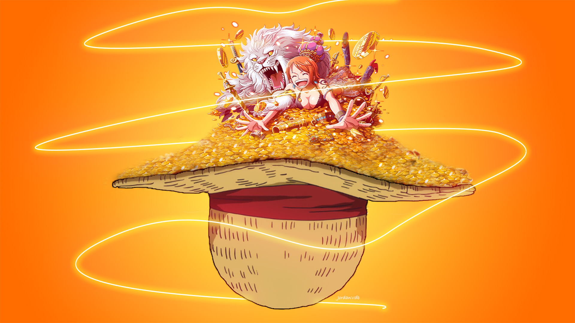 海贼王,娜美,狮子,草帽