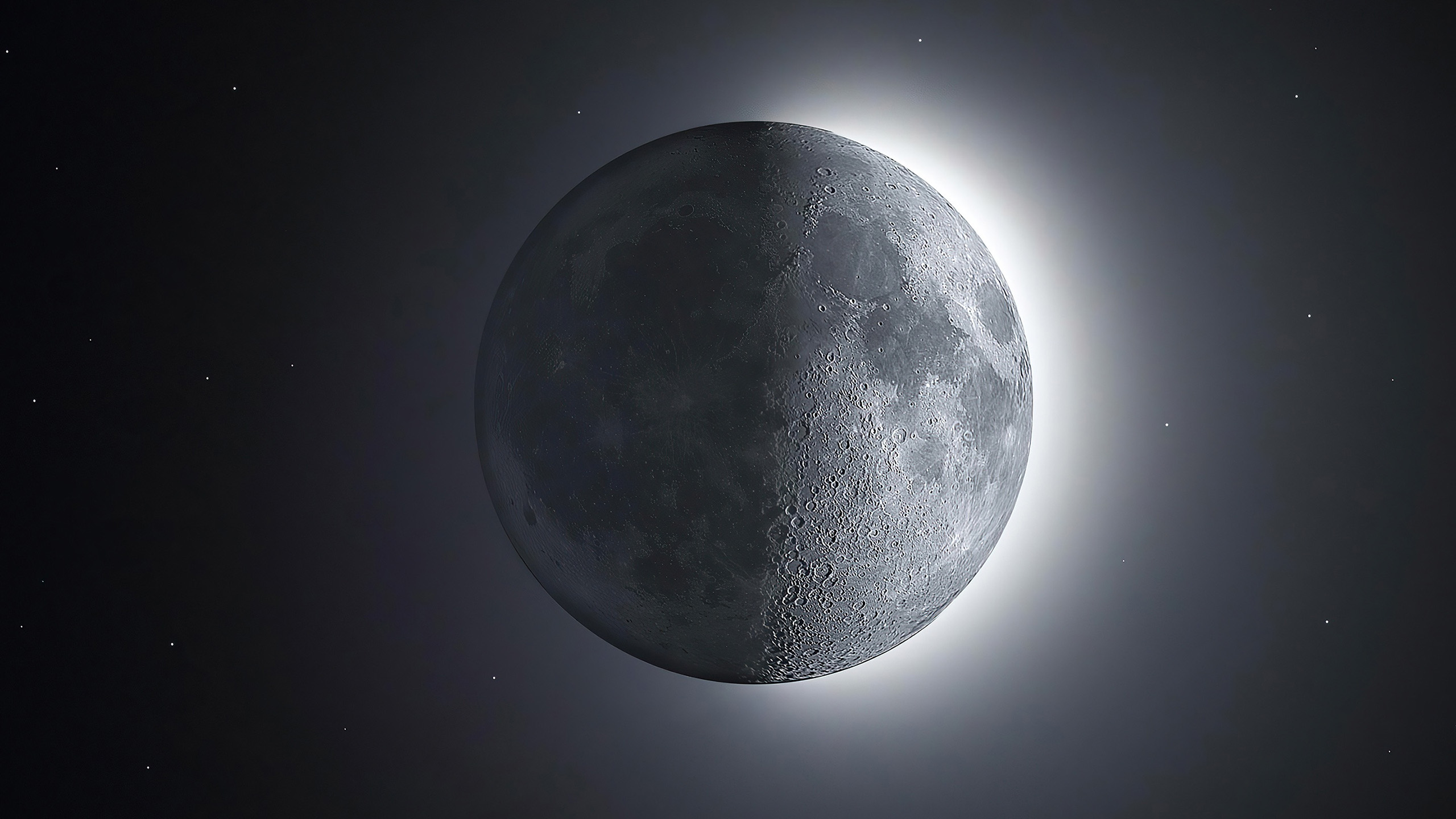 月球,黑白,阳光,太空