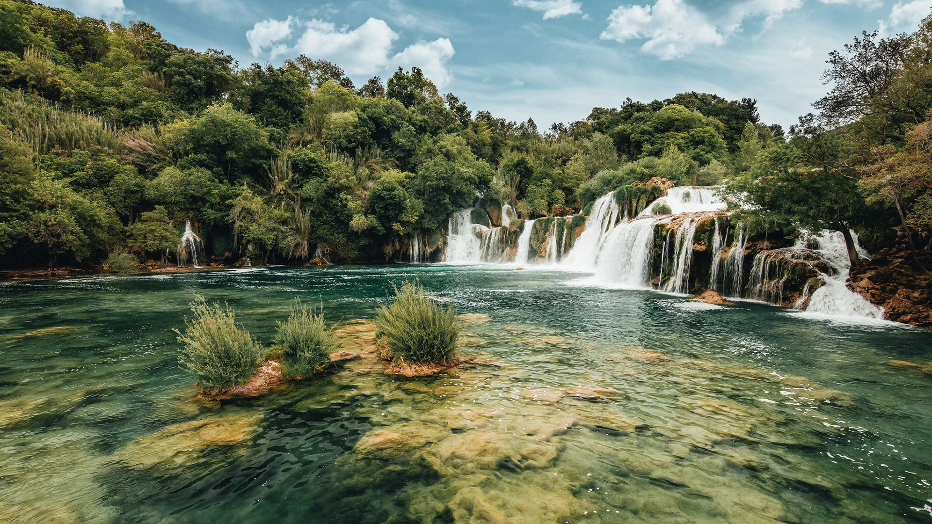 自然风光,瀑布群,水潭,湖泊