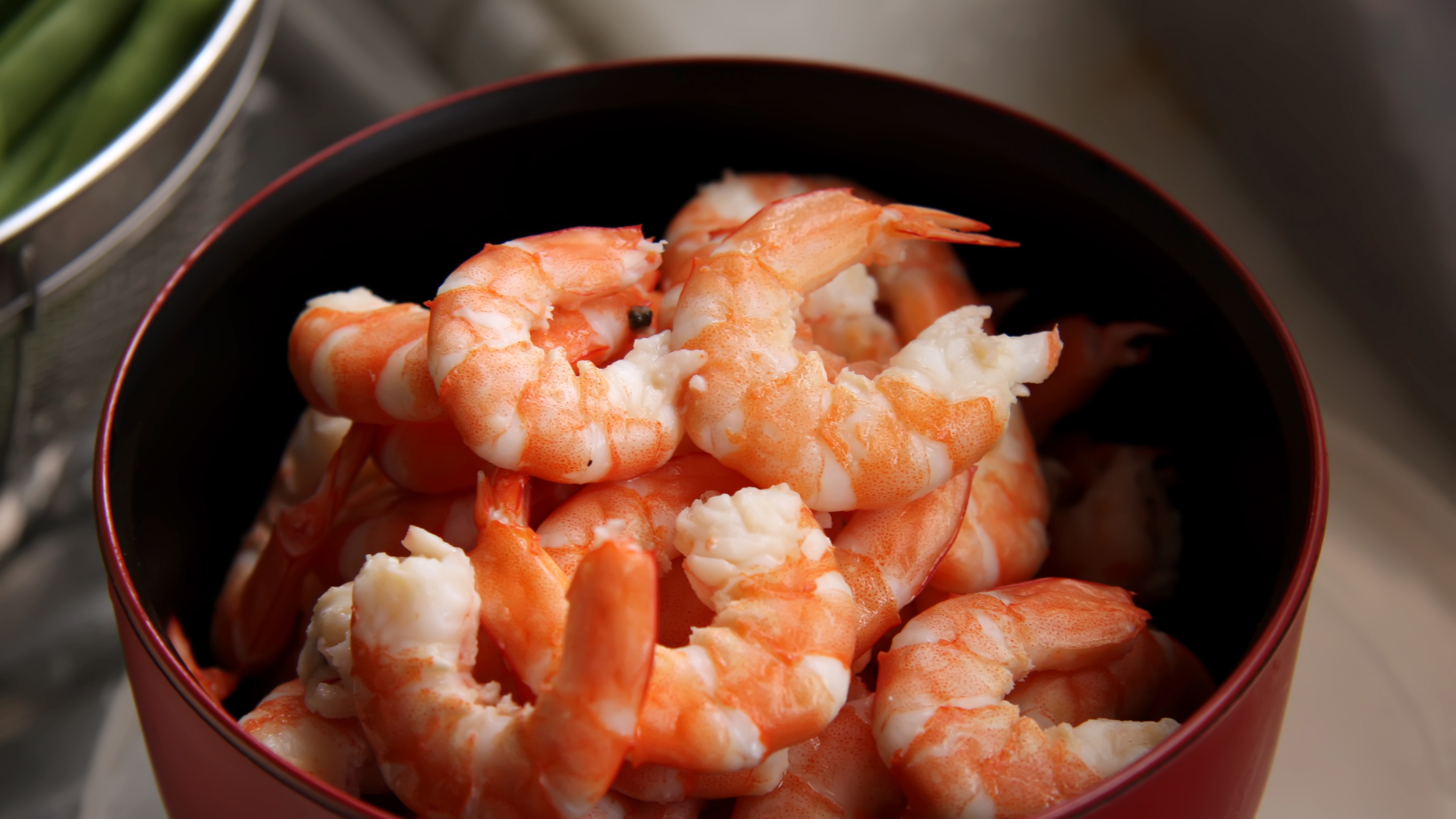 静物写真,基围虾,白灼虾