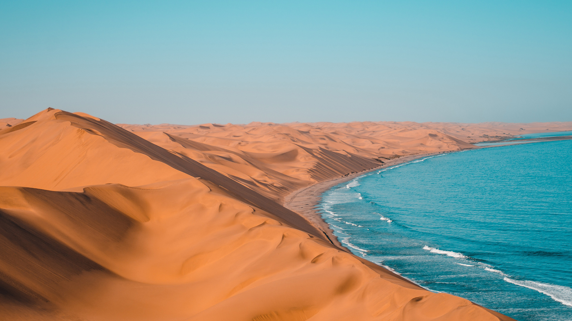 海洋天堂,海浪,沙漠,一望无际