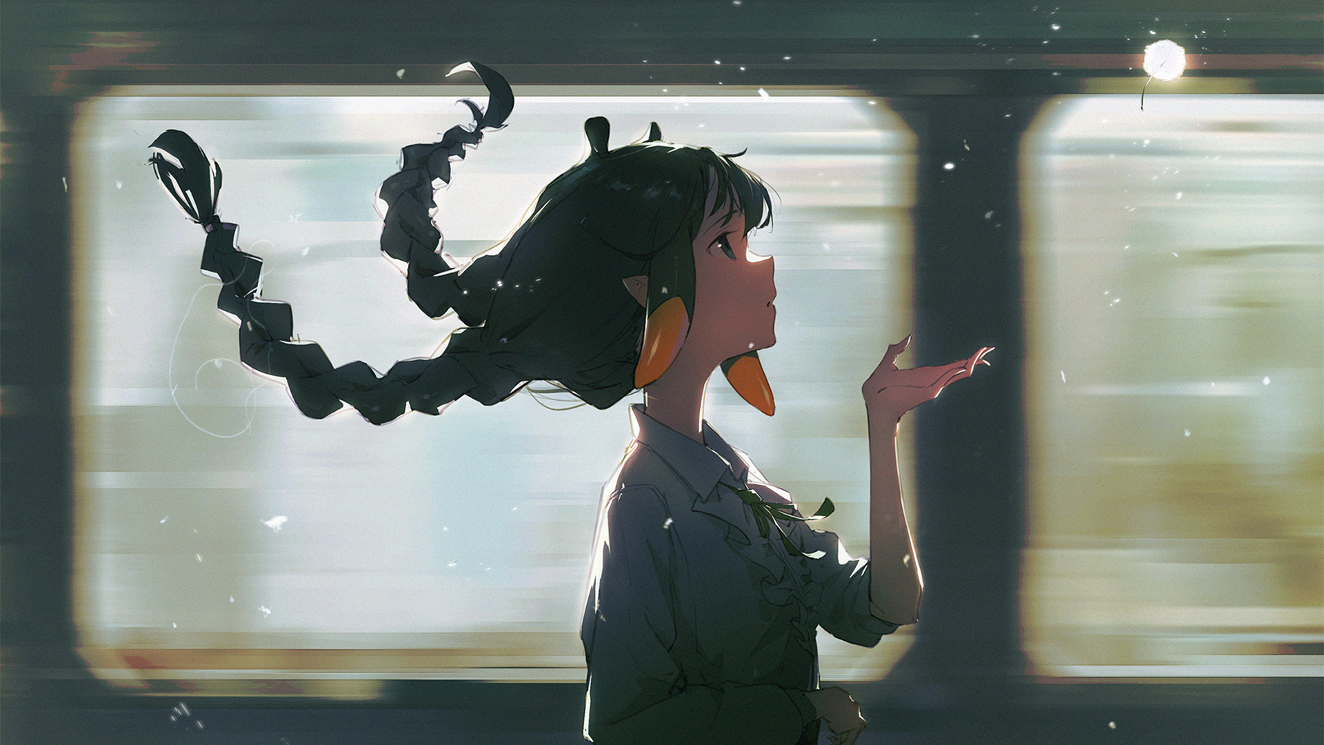 鞭子女孩,列车,飞舞,希望