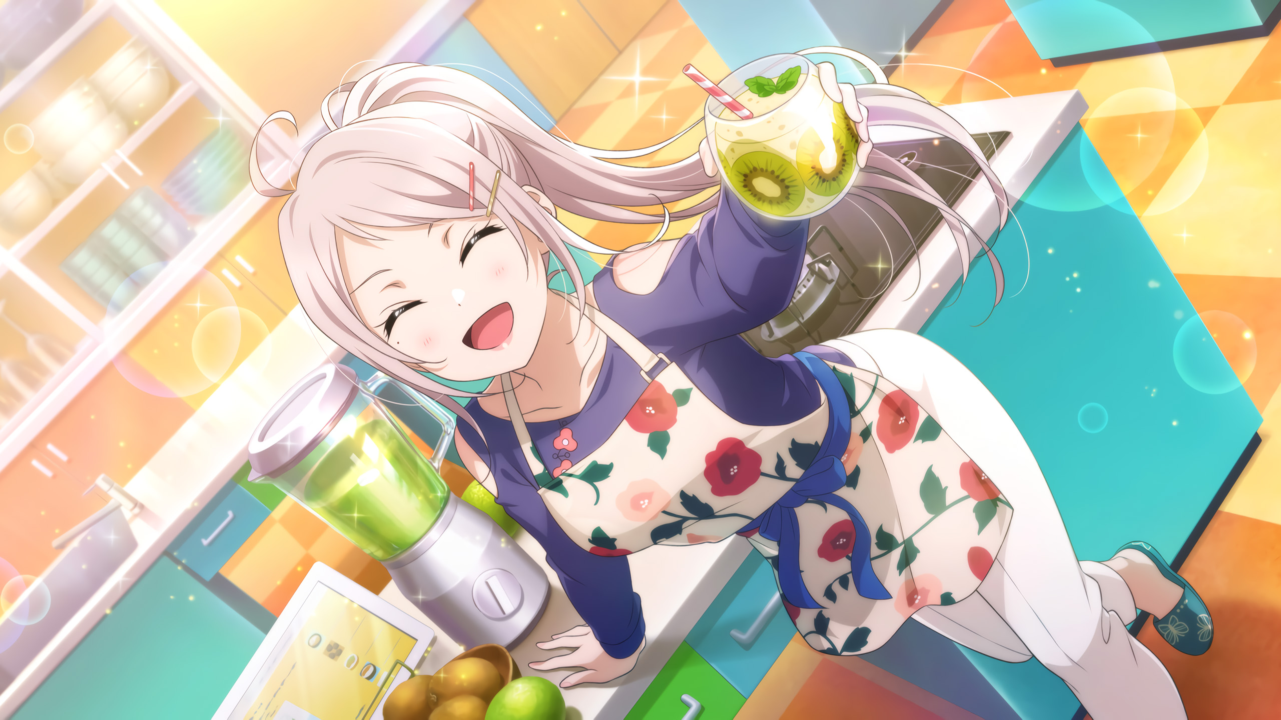 lovelive,猕猴桃,果汁,厨房