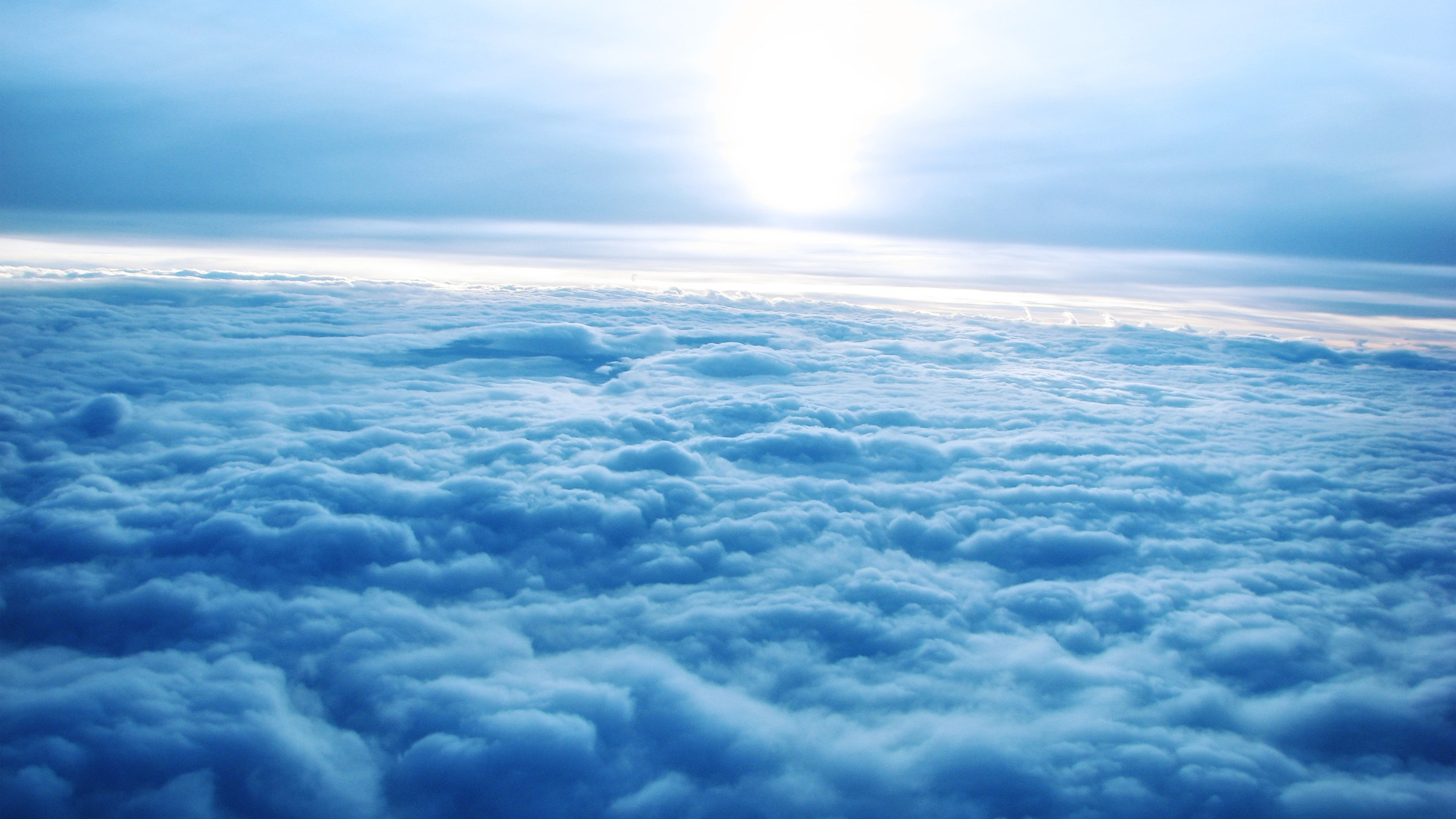 天空,云海,大气层,地球,阳光