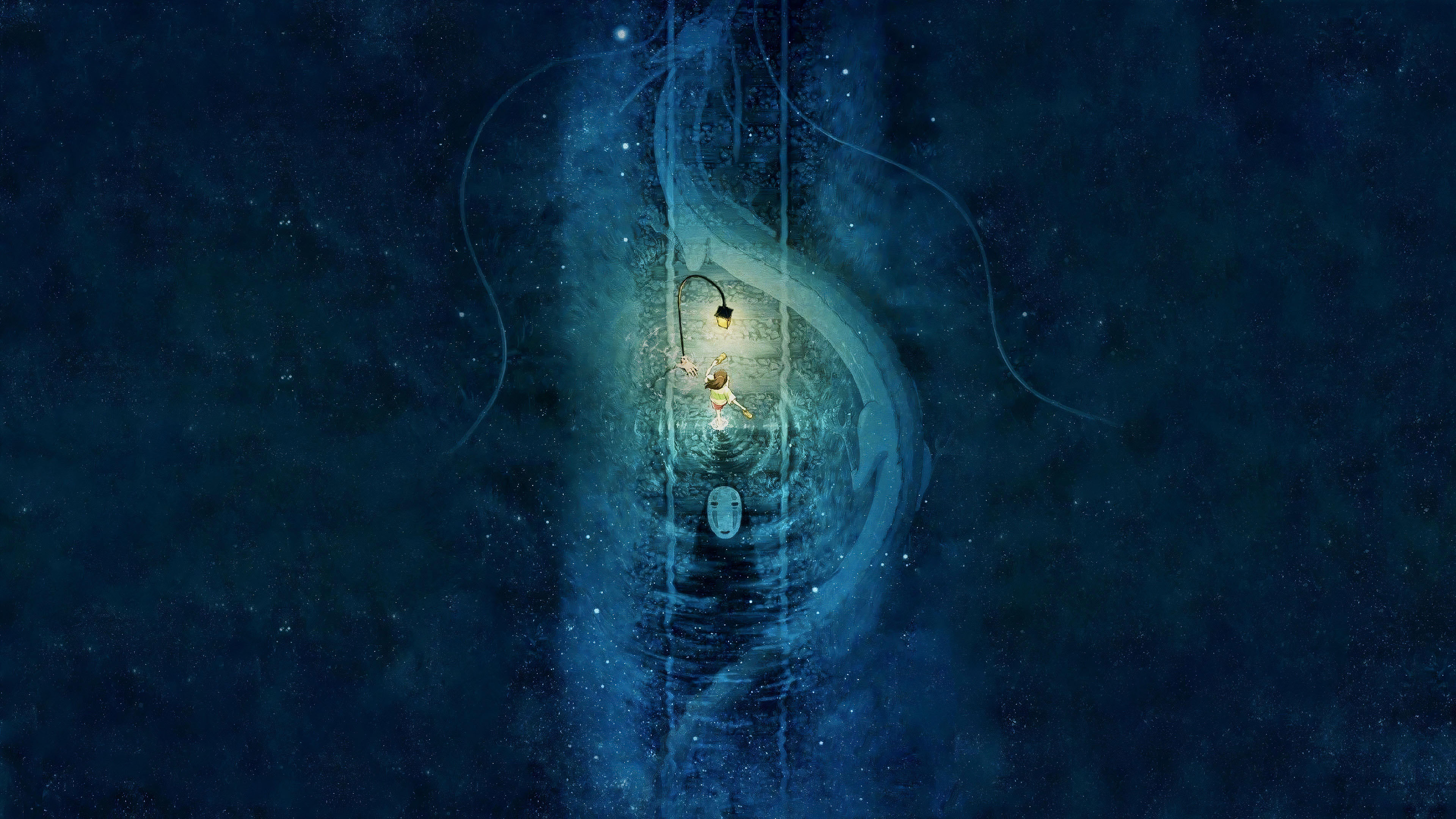 千与千寻,宫崎骏,鬼魂,路灯