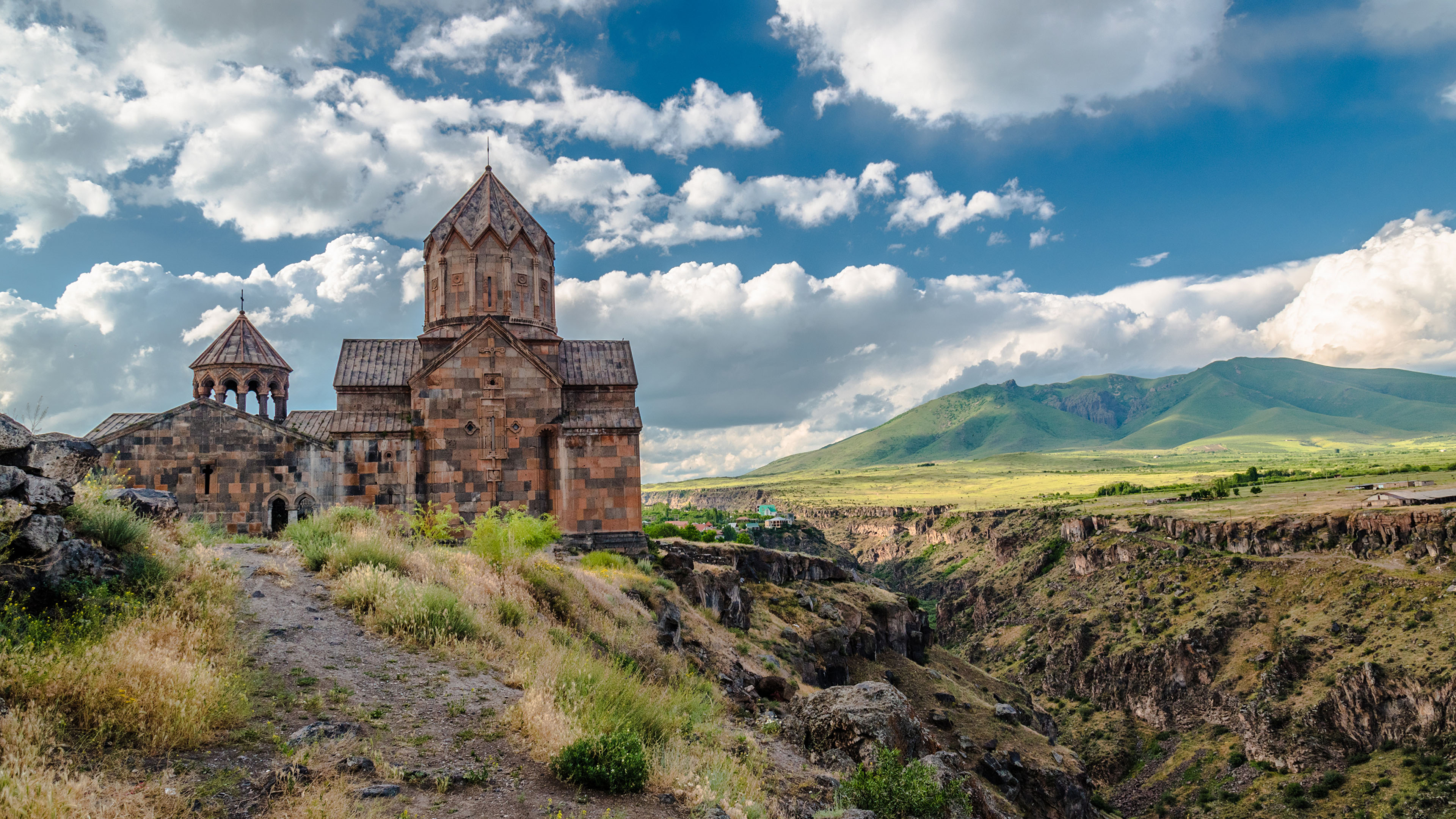 自然风光,峡谷,高原,城堡