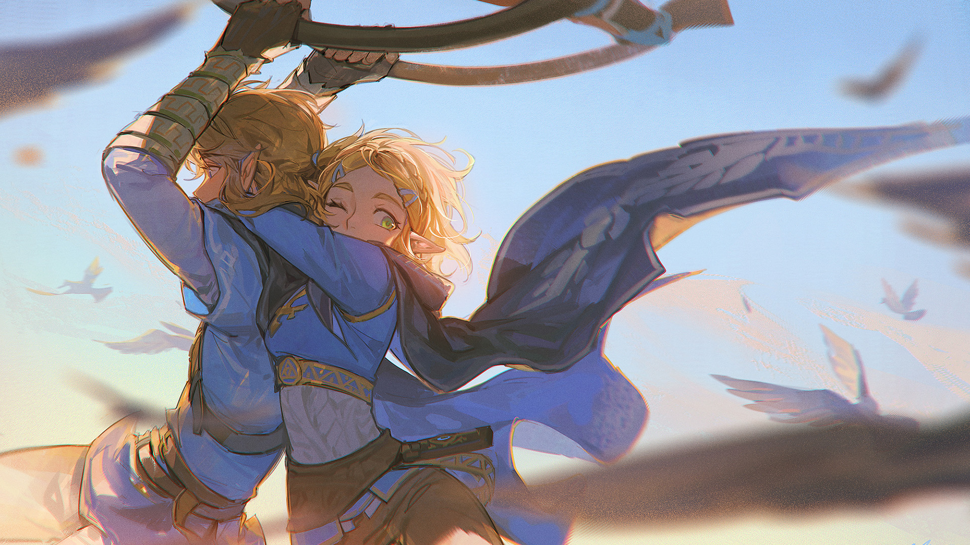 主机游戏,塞尔达,林克,滑翔