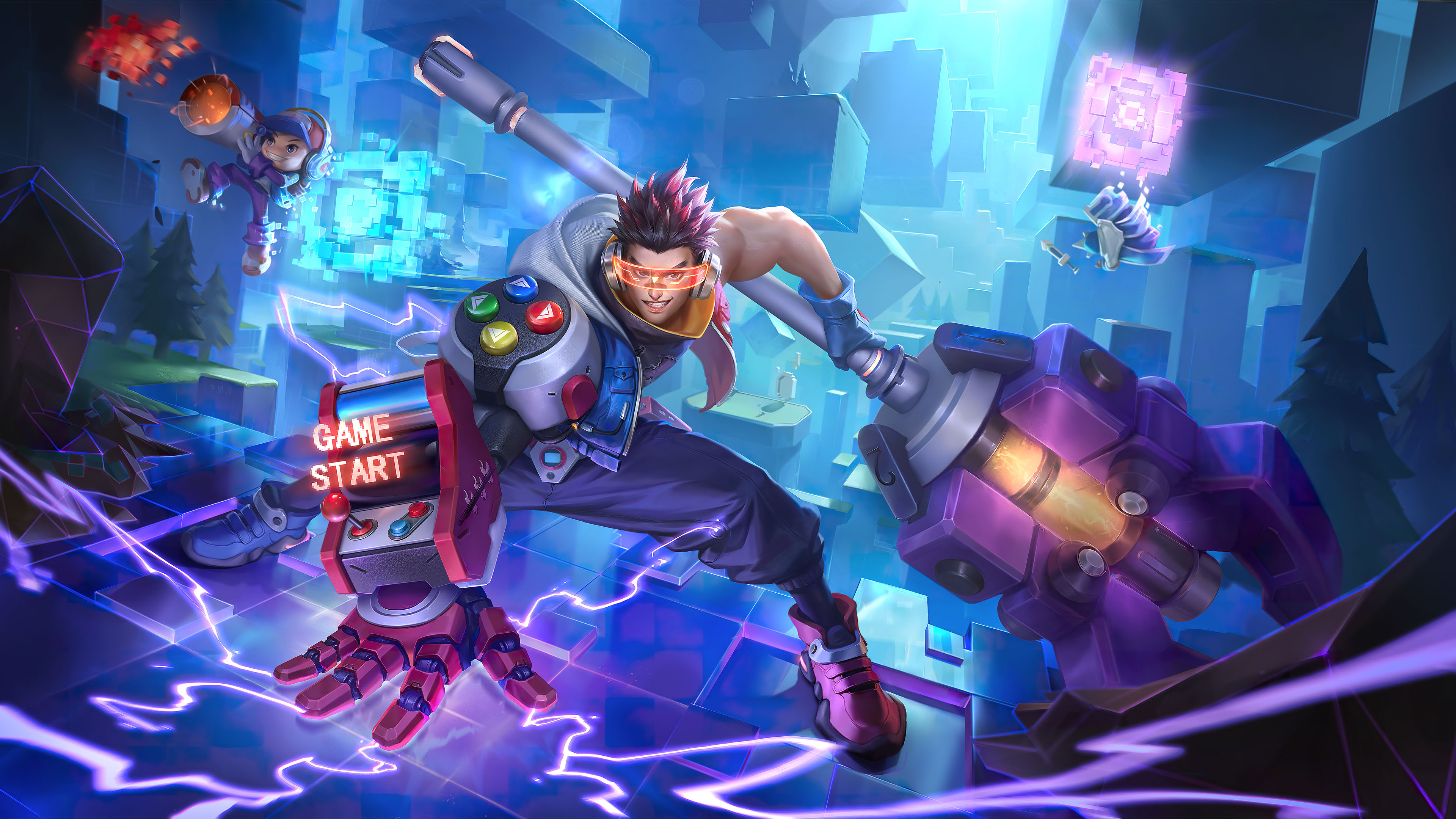 王者荣耀,游戏机,战锤