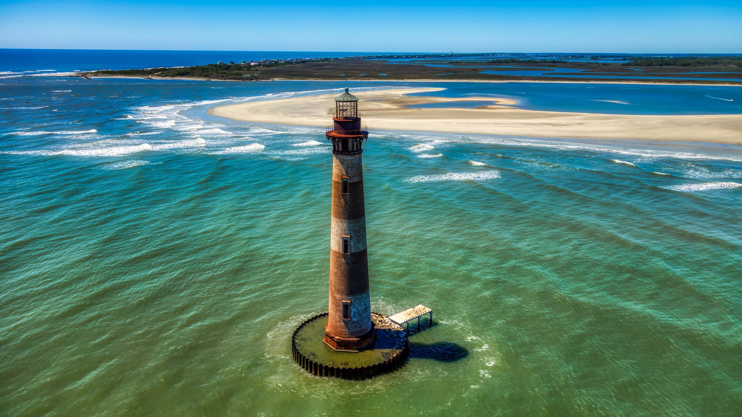海洋天堂,灯塔,海浪,波浪