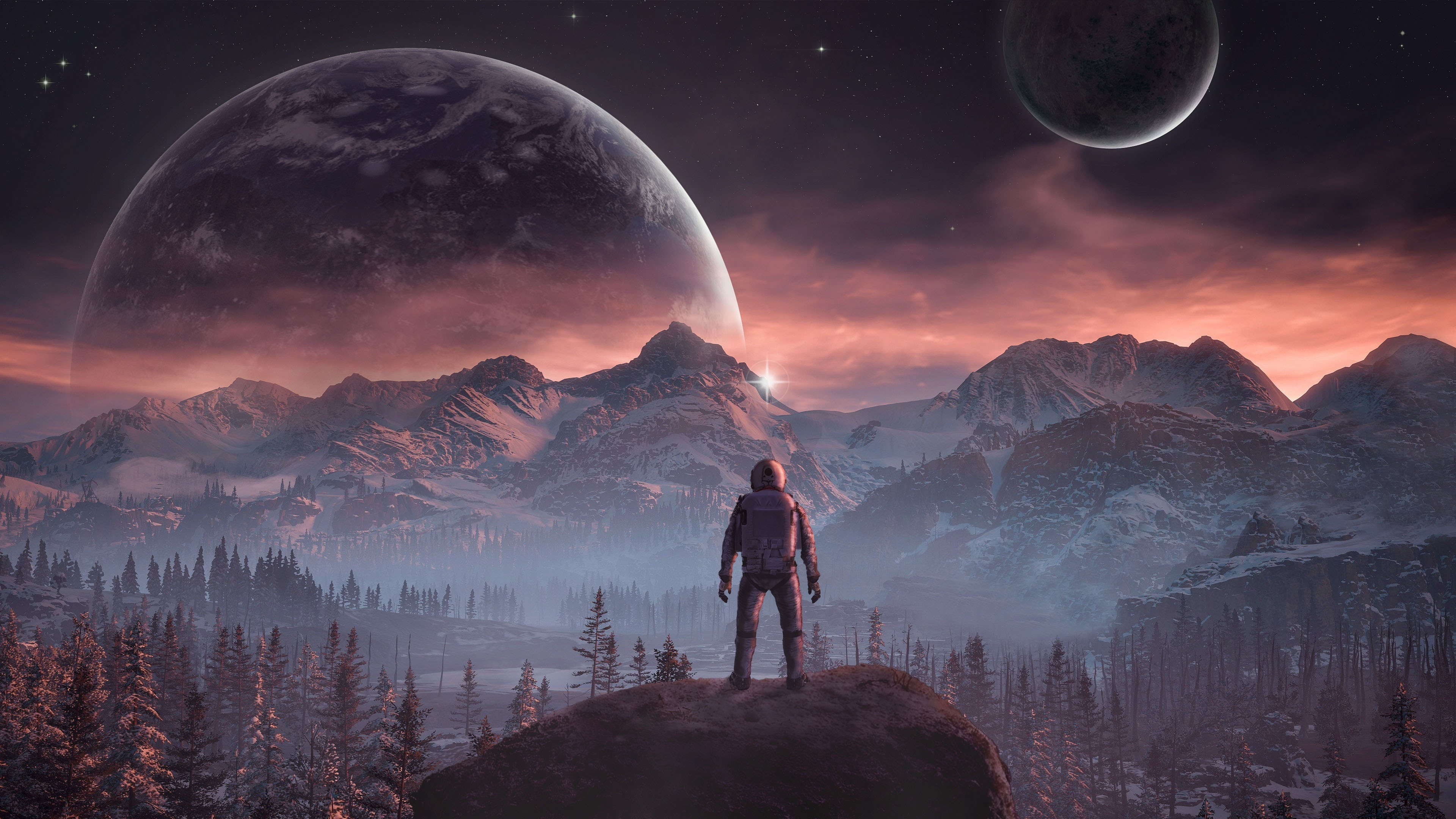 太空,外星球,宇航员