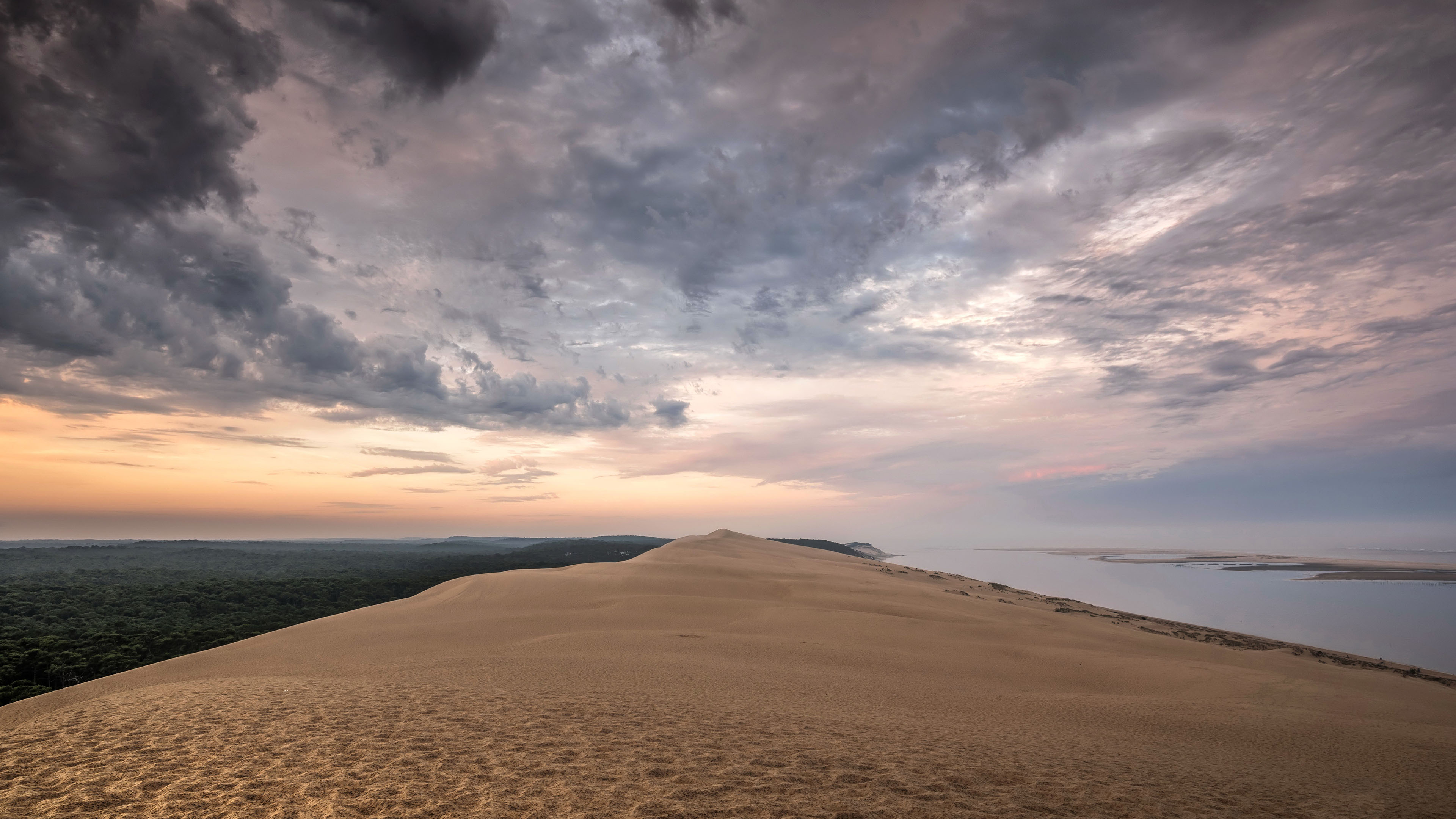 自然风光,沙漠和大海