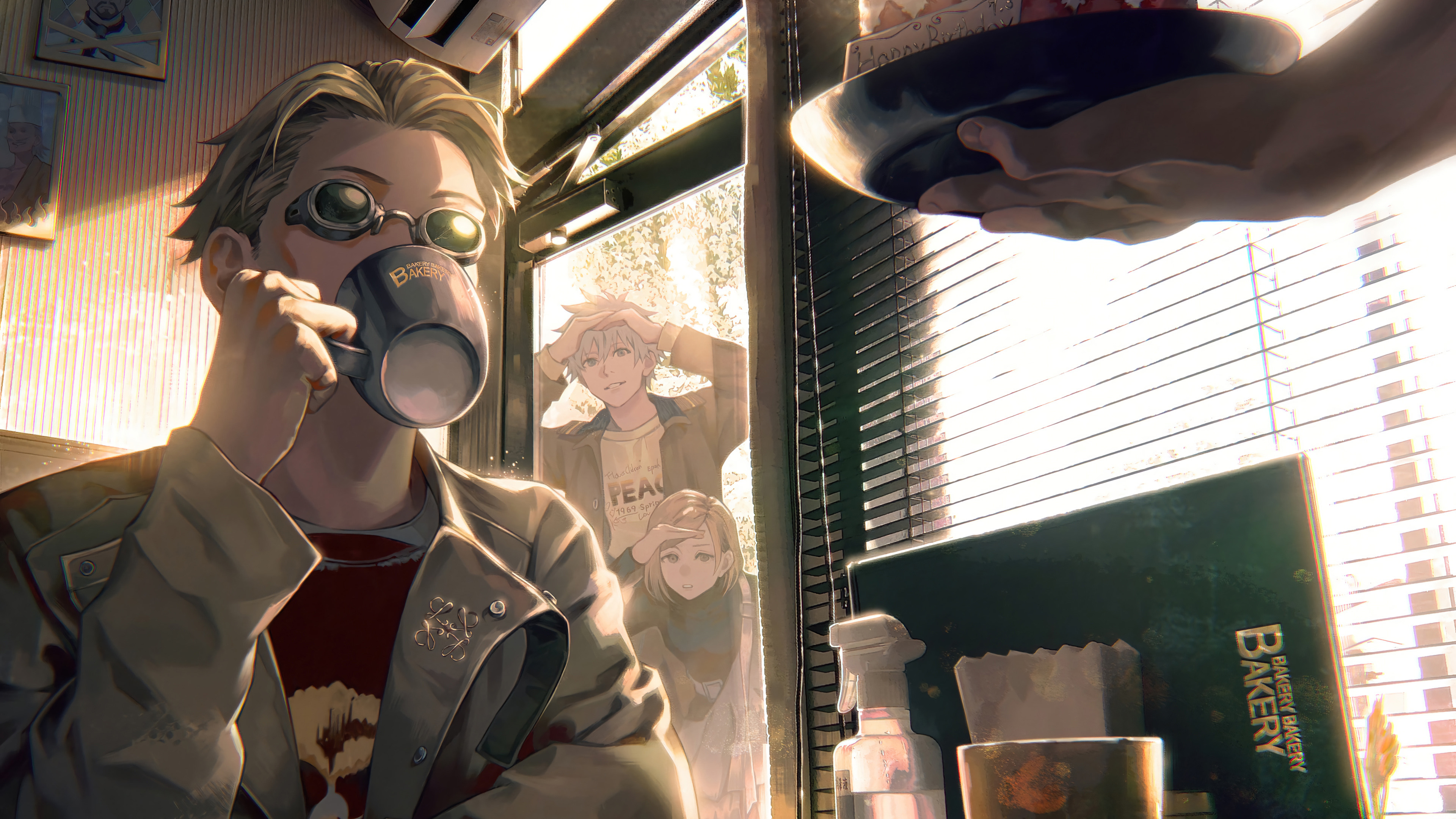 咒术回战,五条悟,面包,咖啡