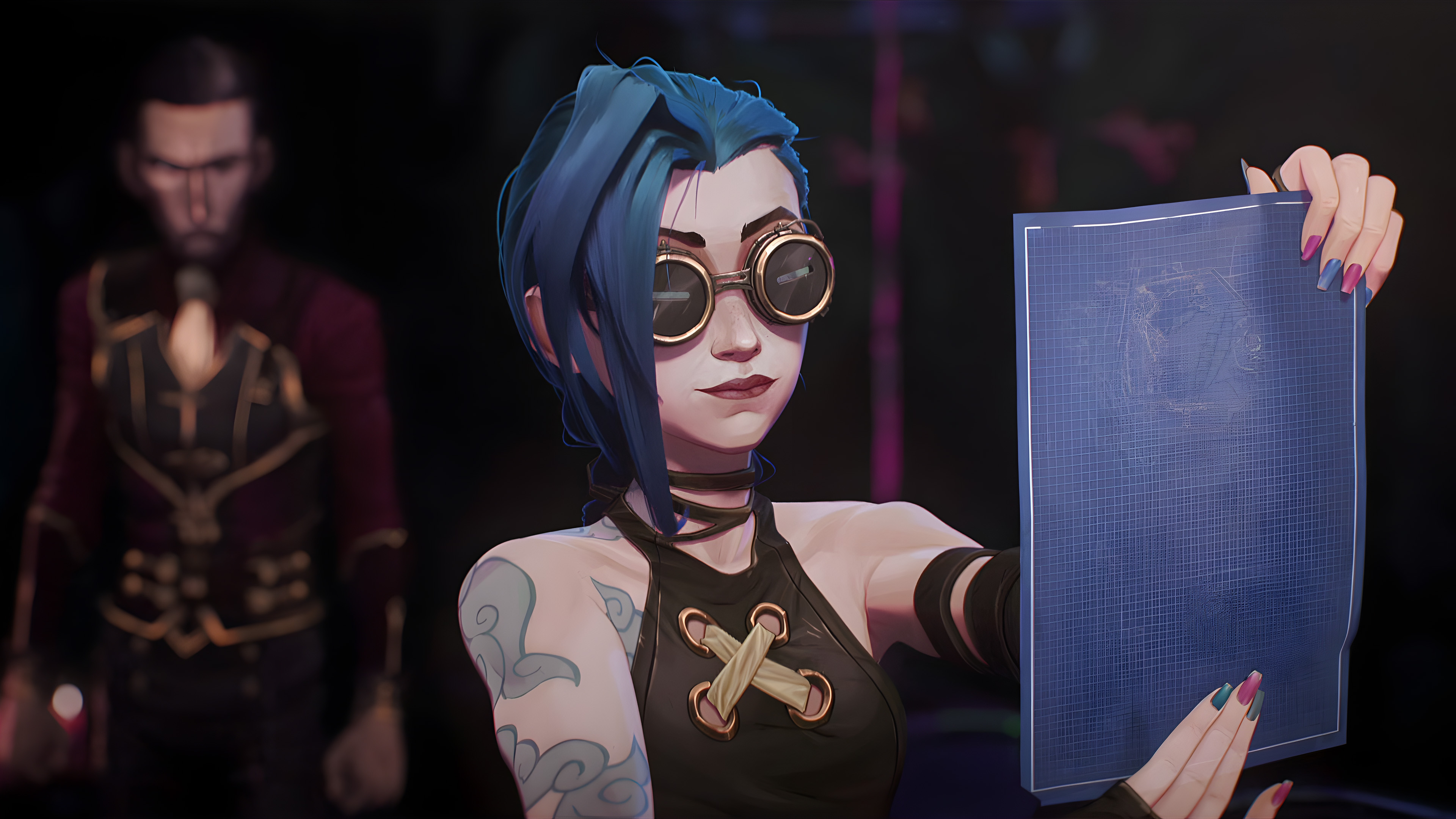 英雄联盟,LOL,金克斯,眼镜,鉴定