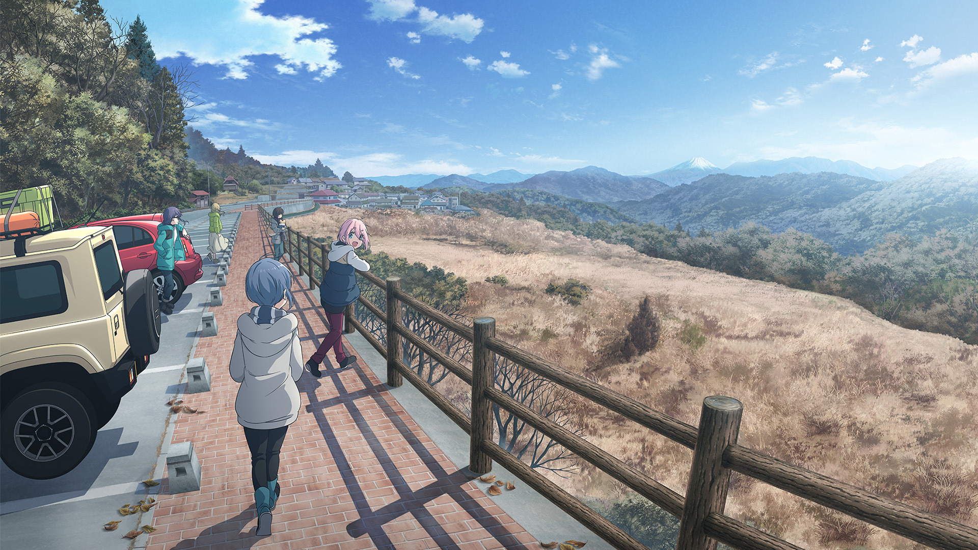 郊游,旅行,山顶,蓝天