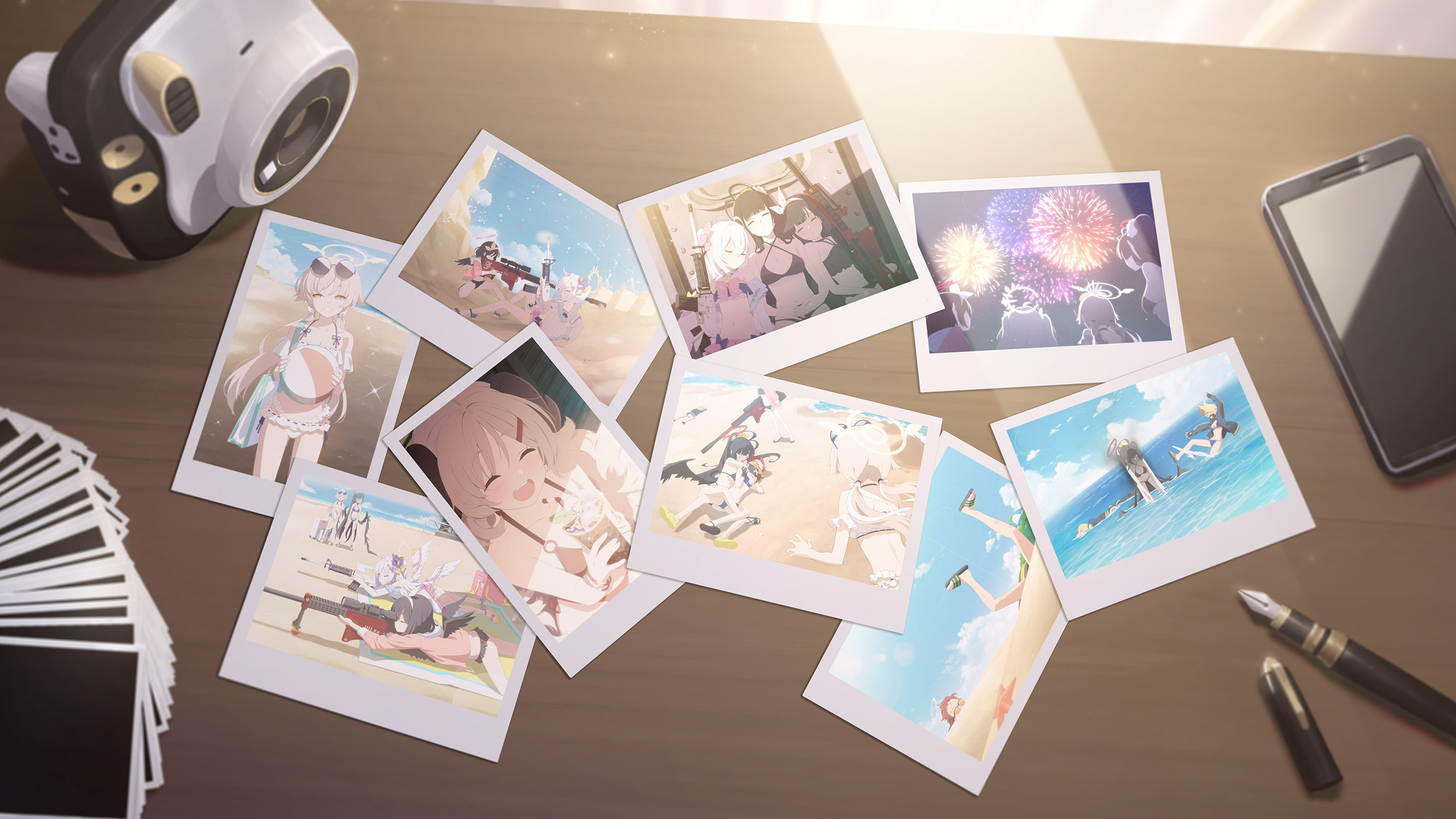 照片,拍立得,手机,钢笔