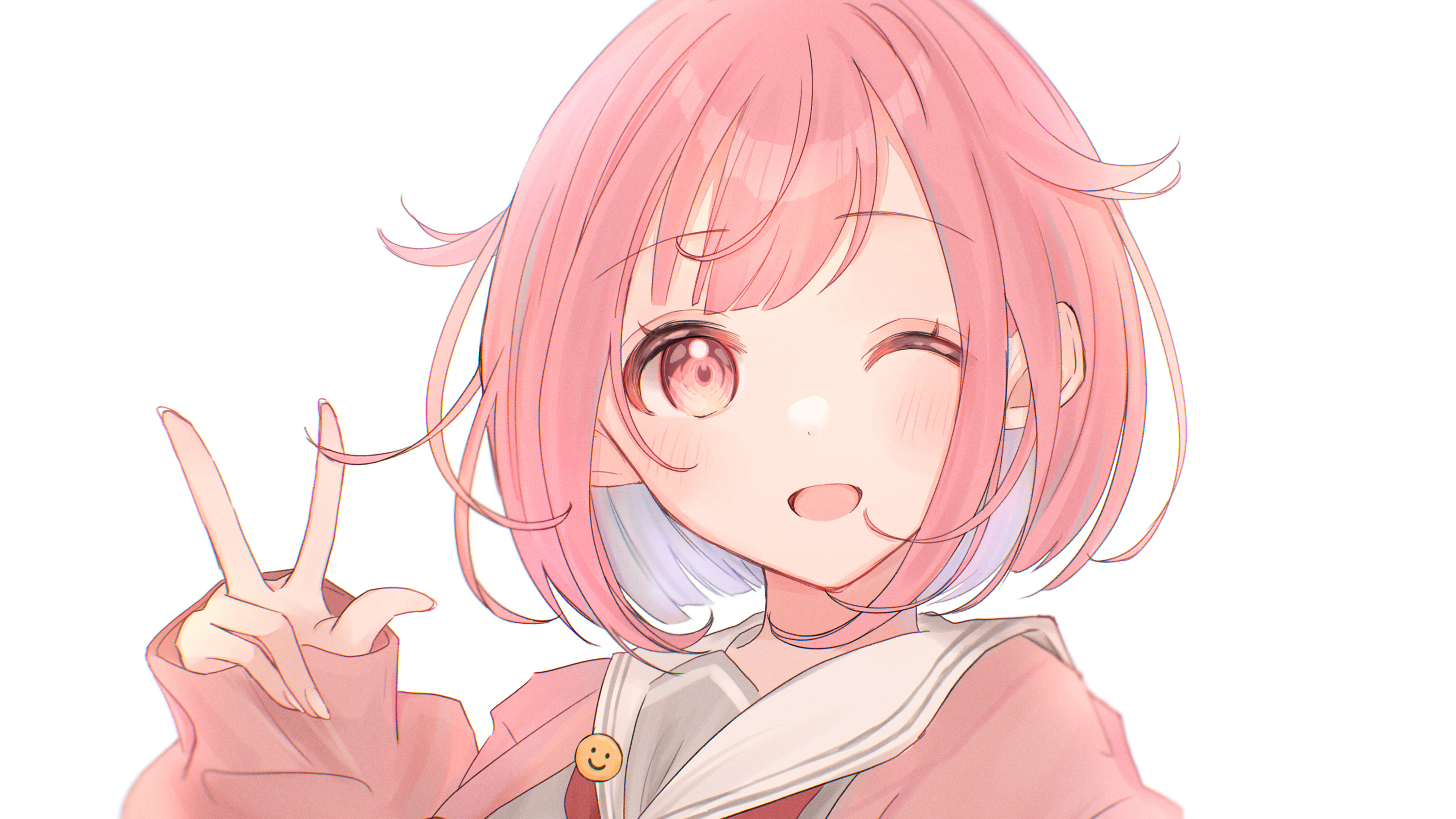 可爱,胜利,短发,大眼睛