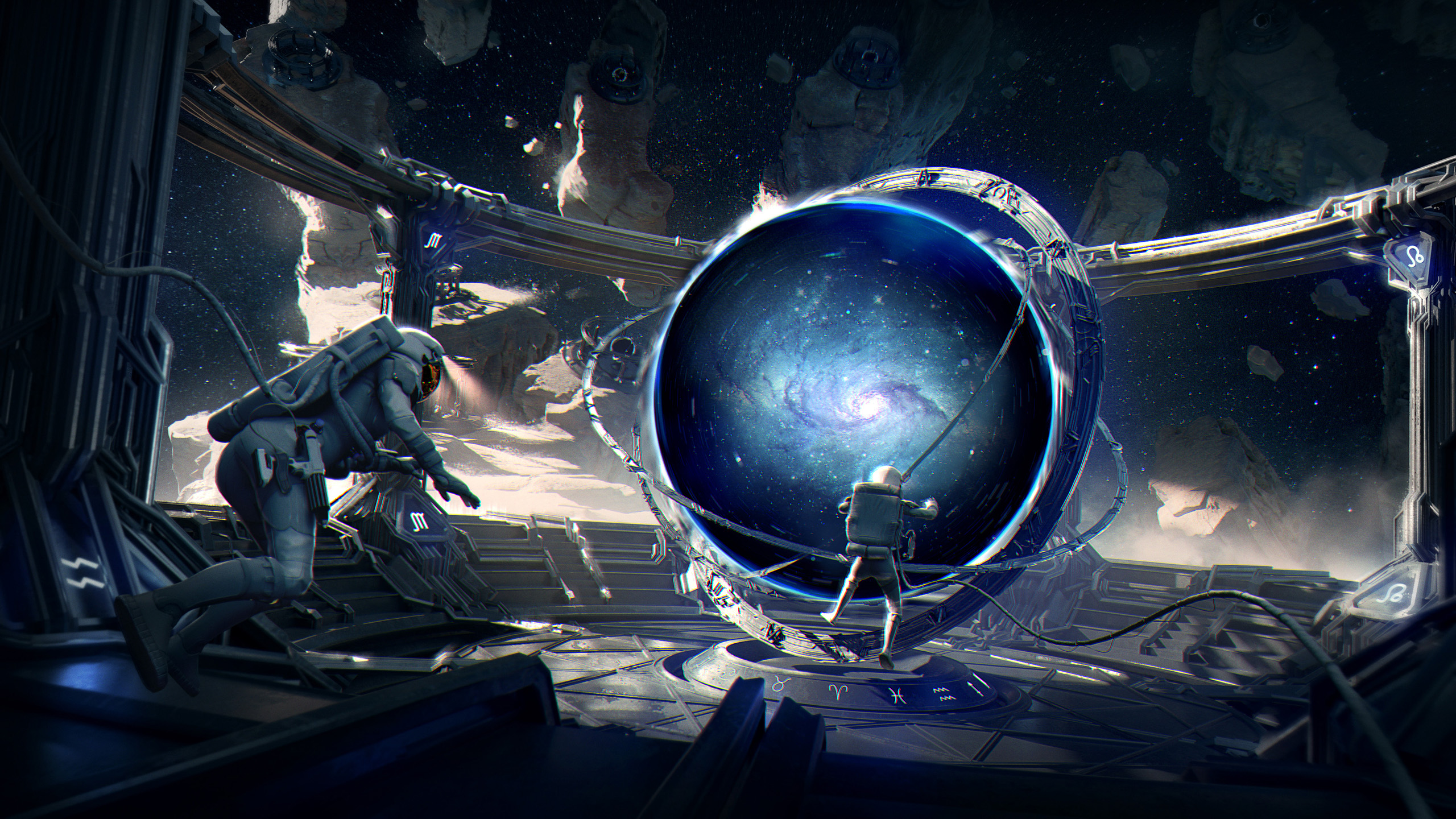 宇航员,宇宙,太空,黑洞,星系