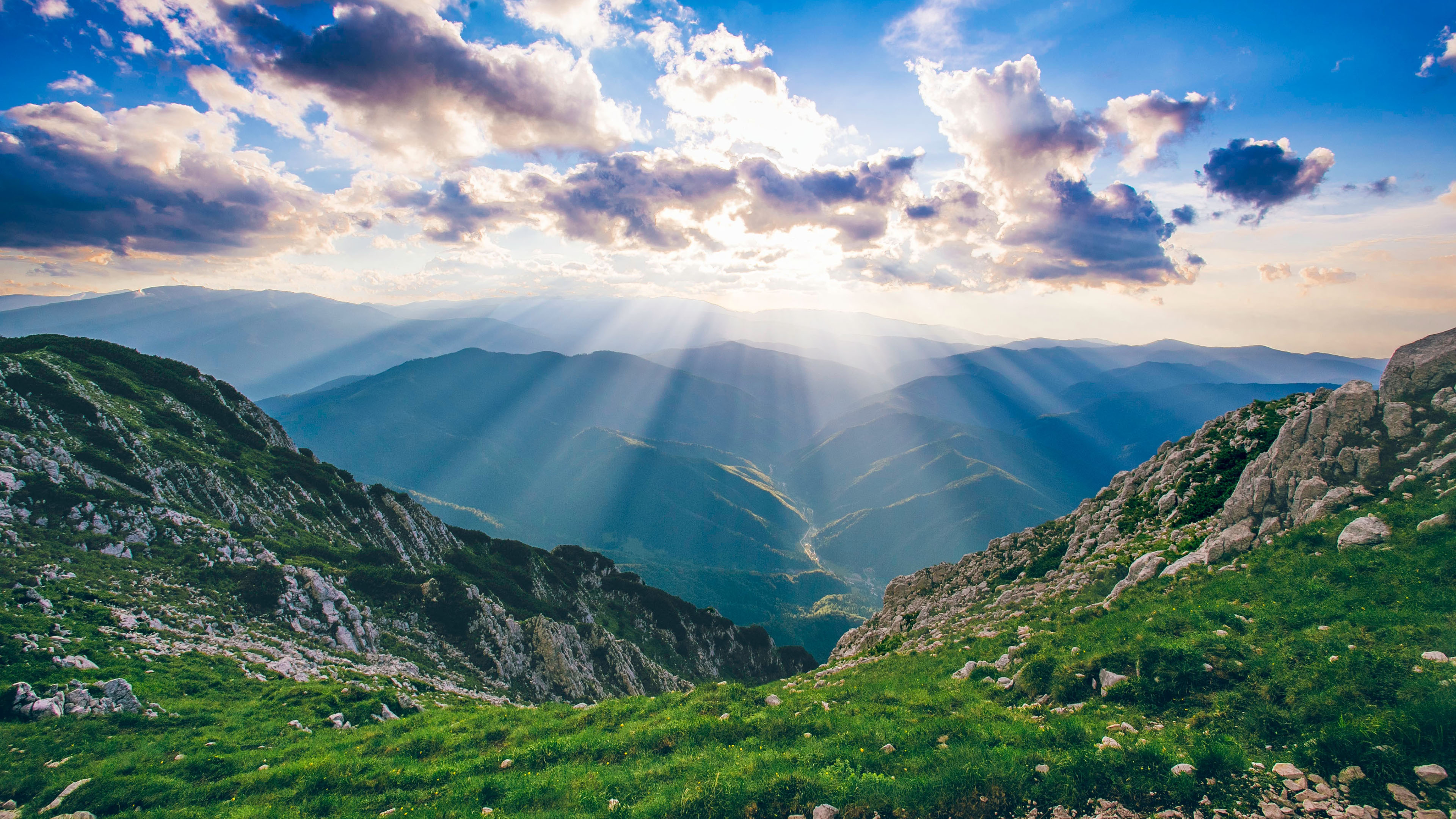 自然风光,阳光,山谷,美丽