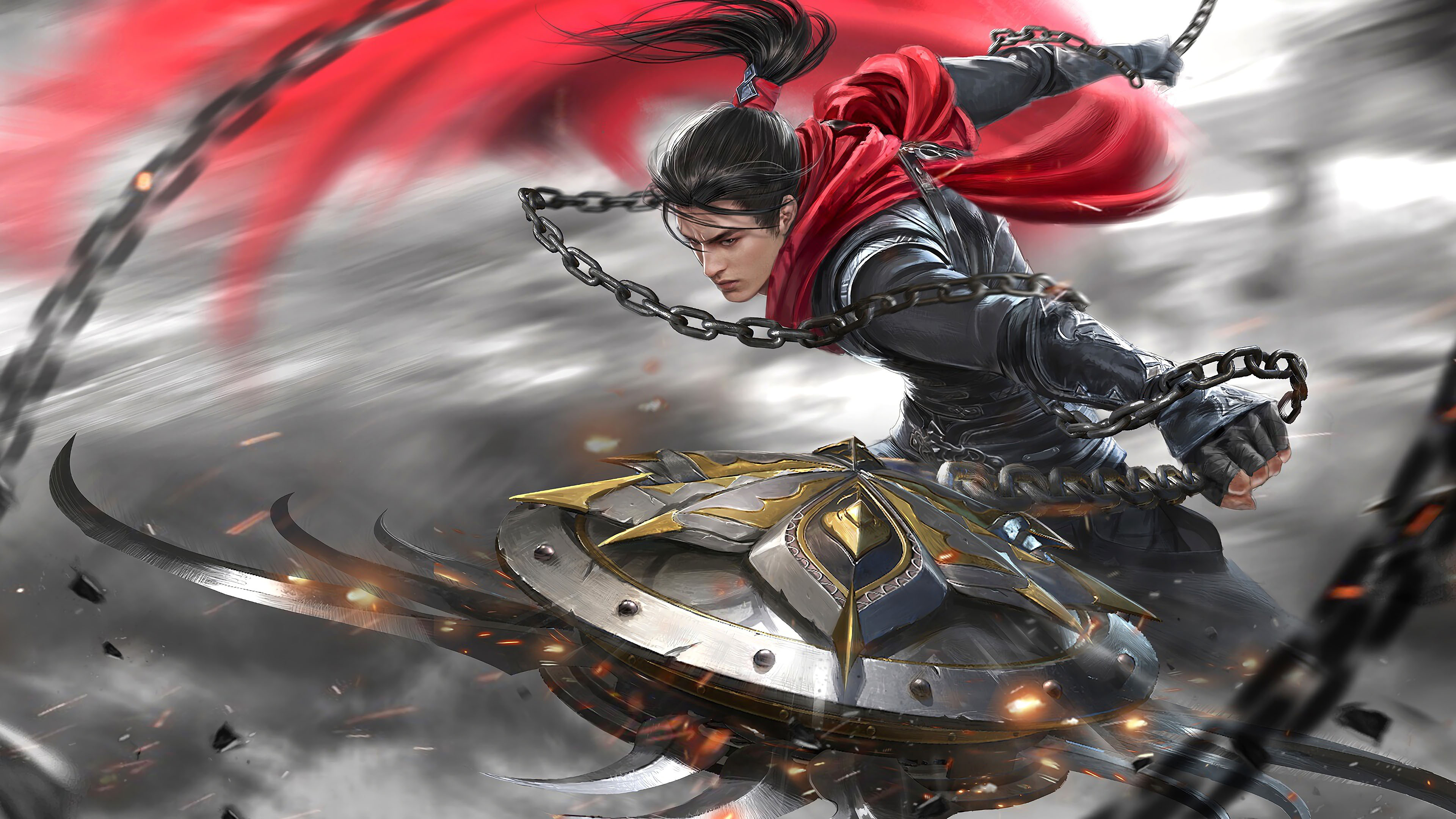 锁链,血滴子,刀刃