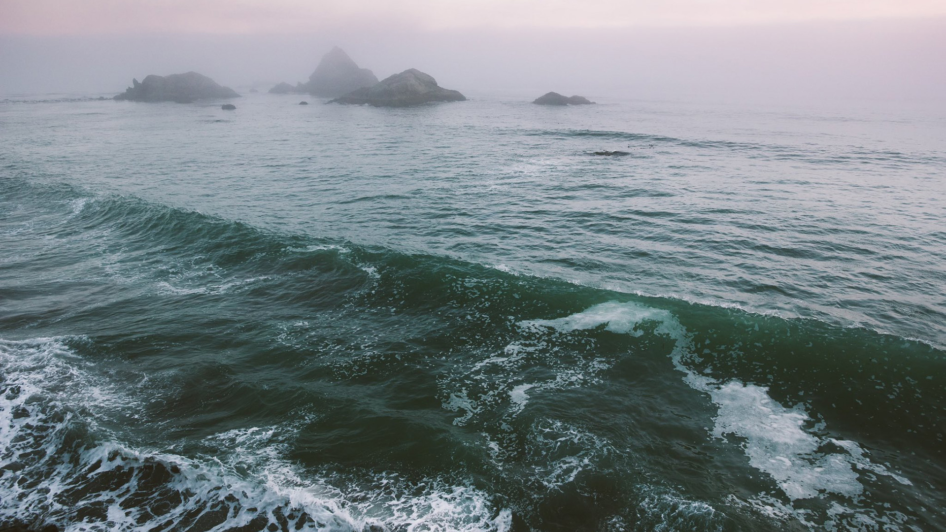 海洋天堂,海浪,清晨,礁石