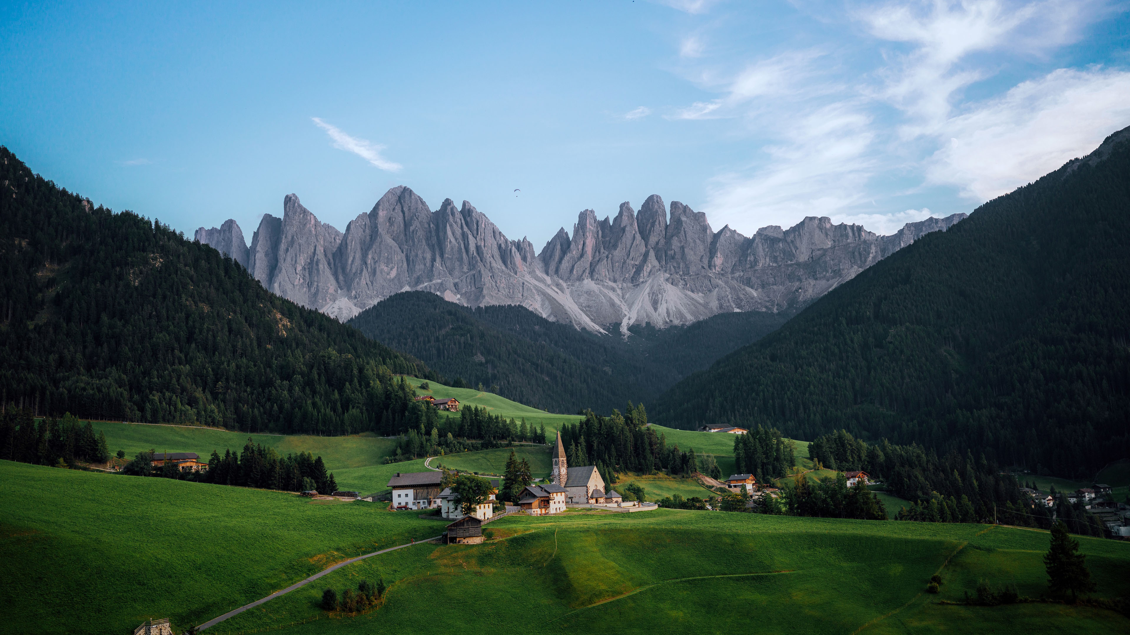 自然风光,村庄,山谷
