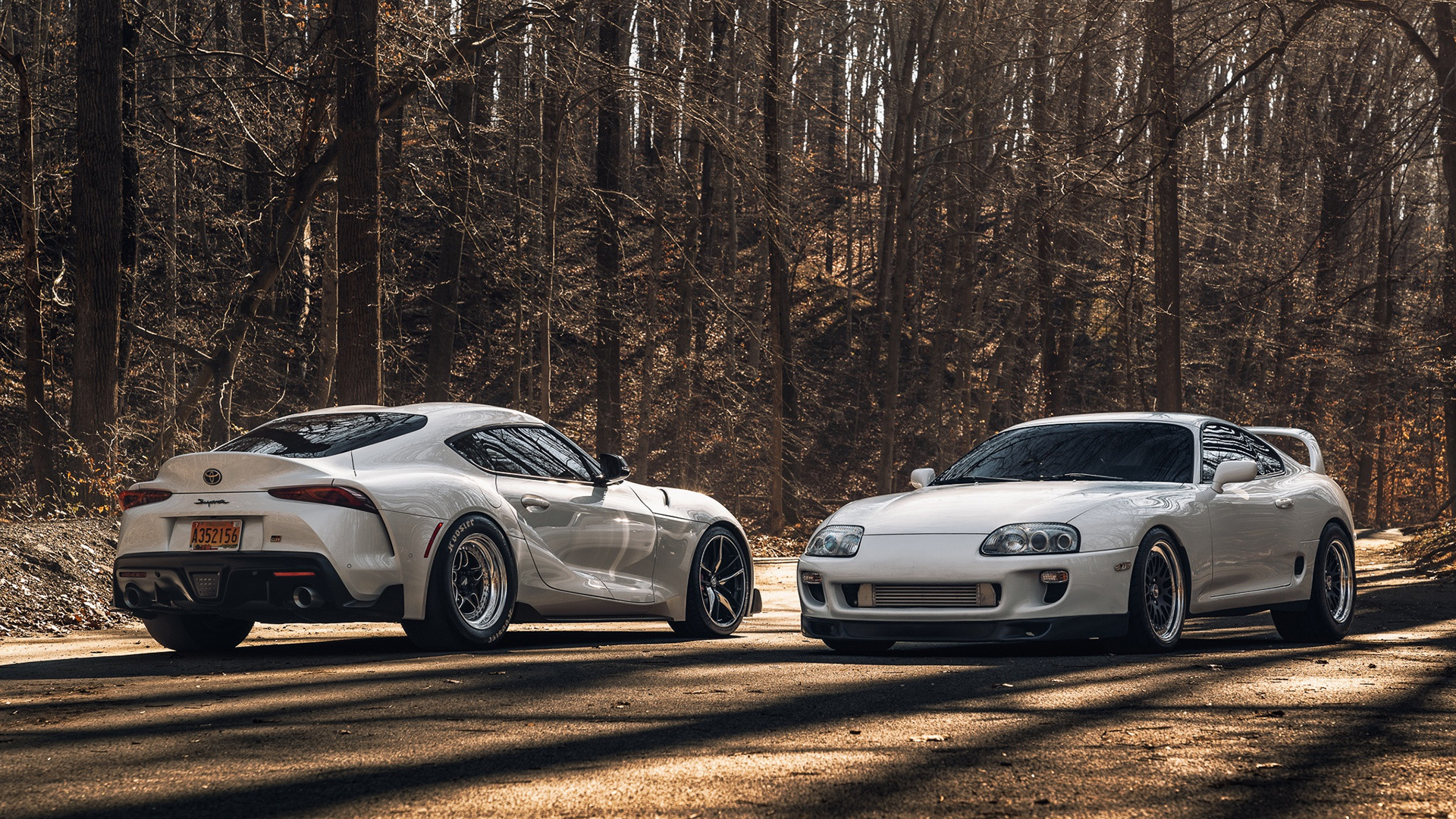 丰田,树林,跑车,尾翼