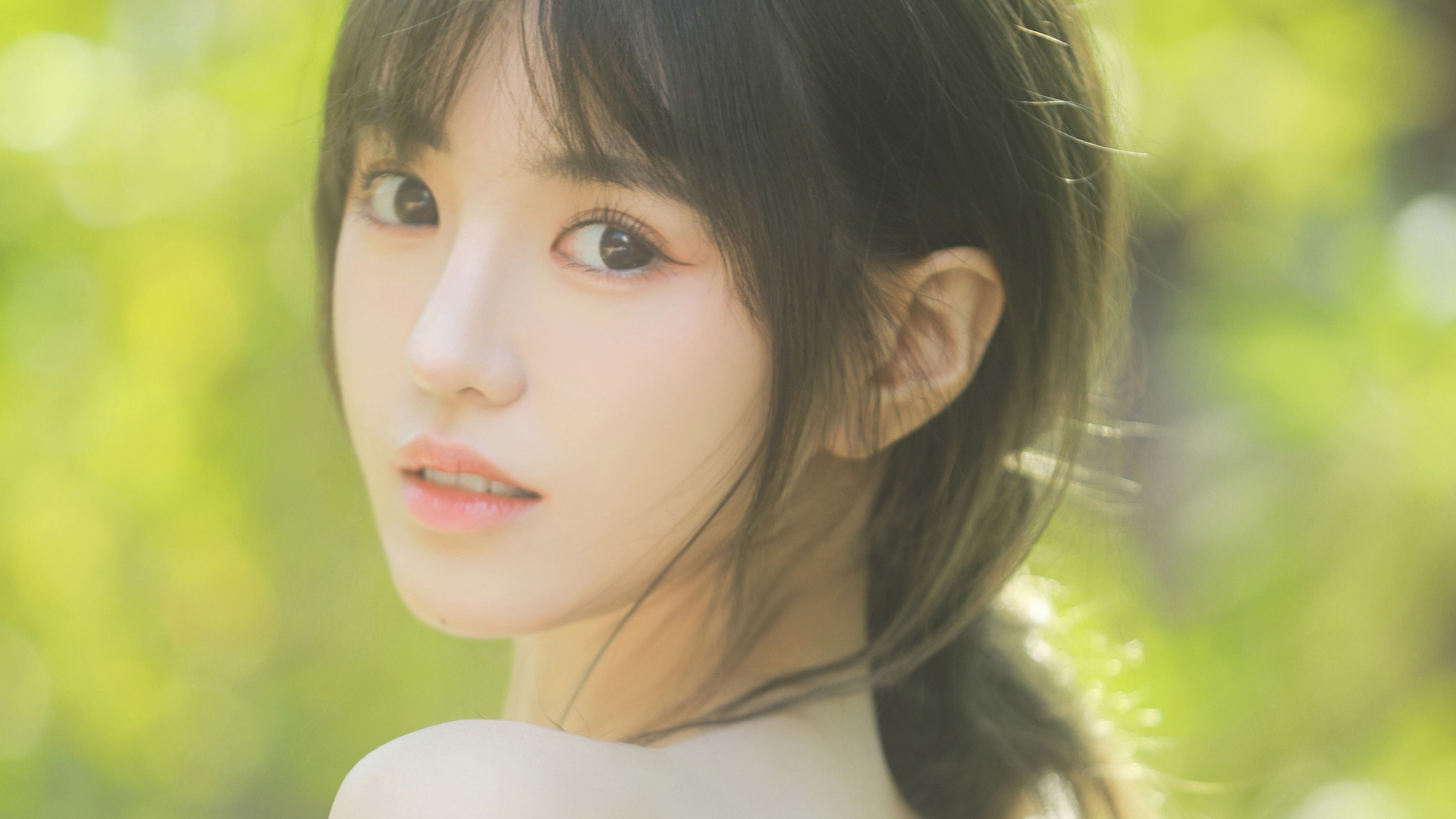 清纯,回眸,养眼