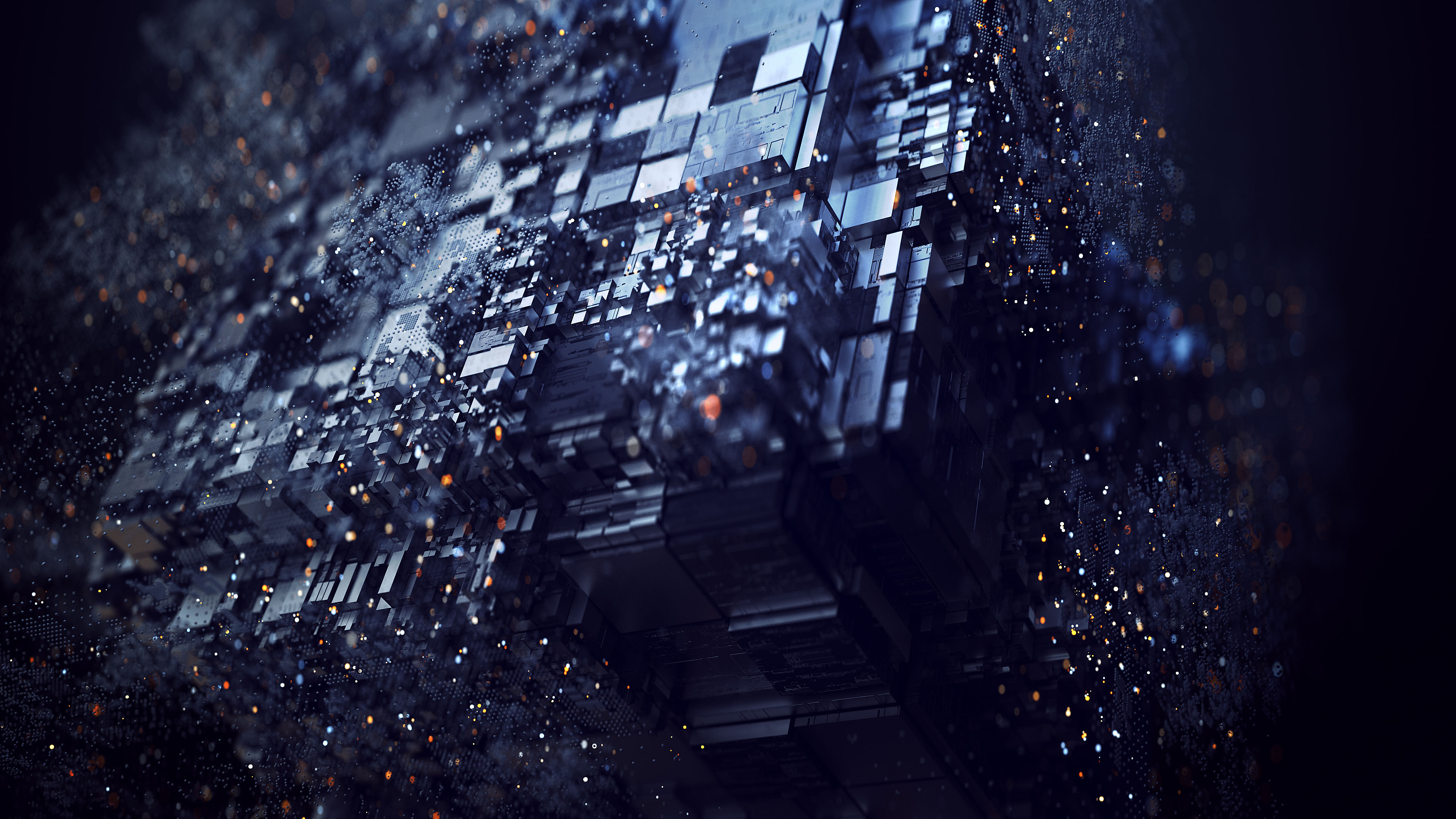 3D,科技,变形金刚,方块