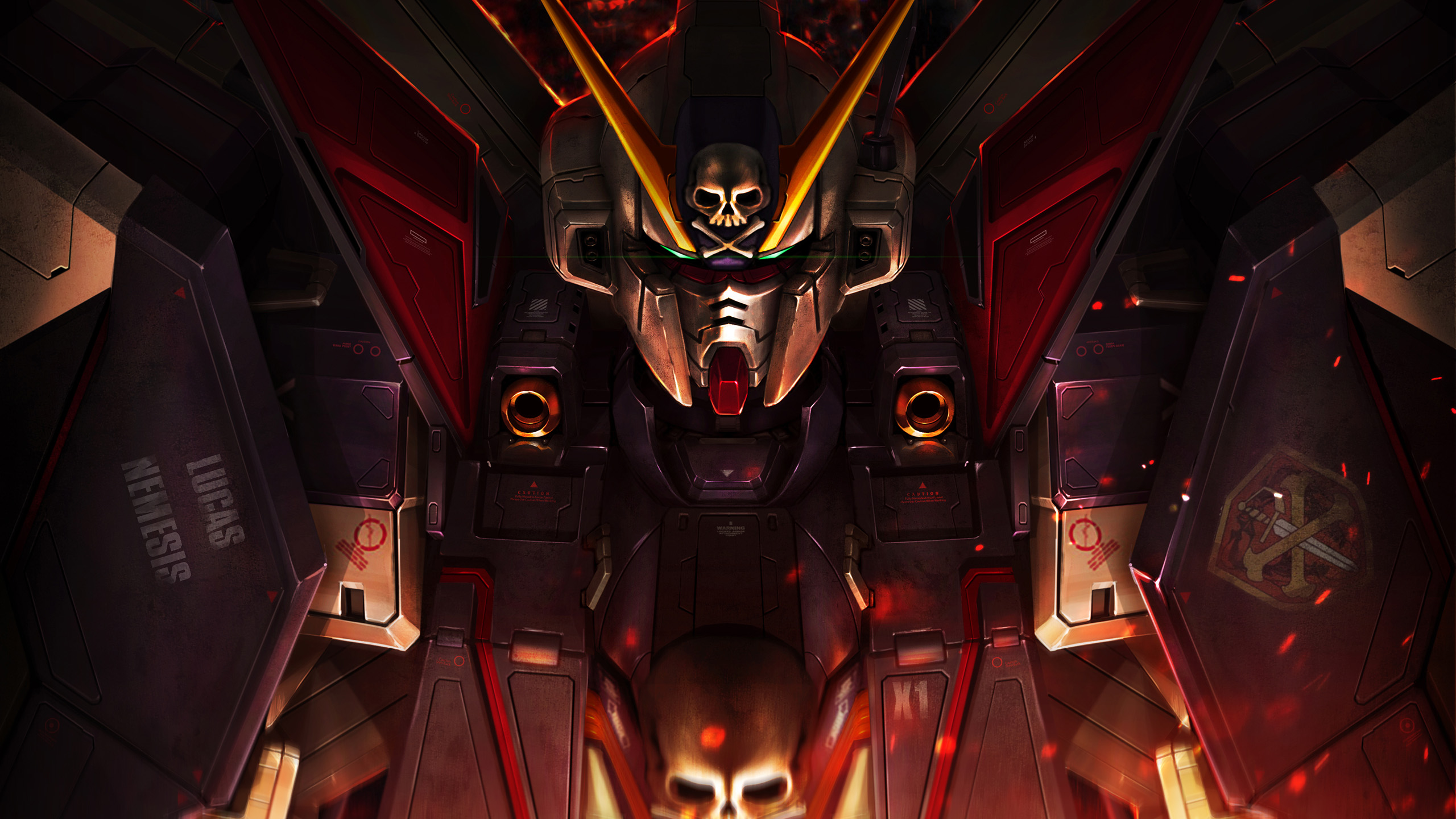 高达,机器人,战士,骷髅