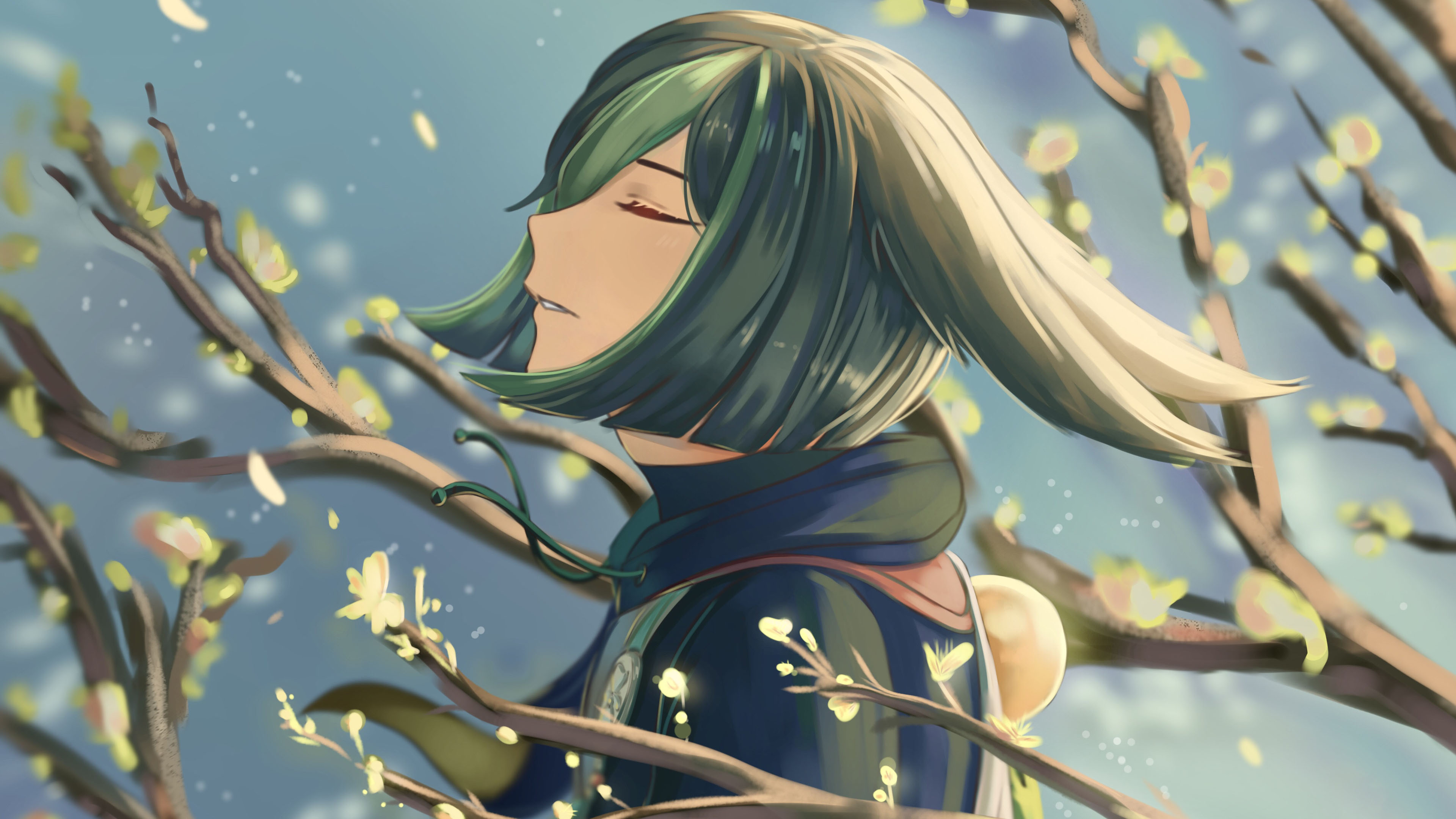 春天,生机勃勃,春风,花开满枝