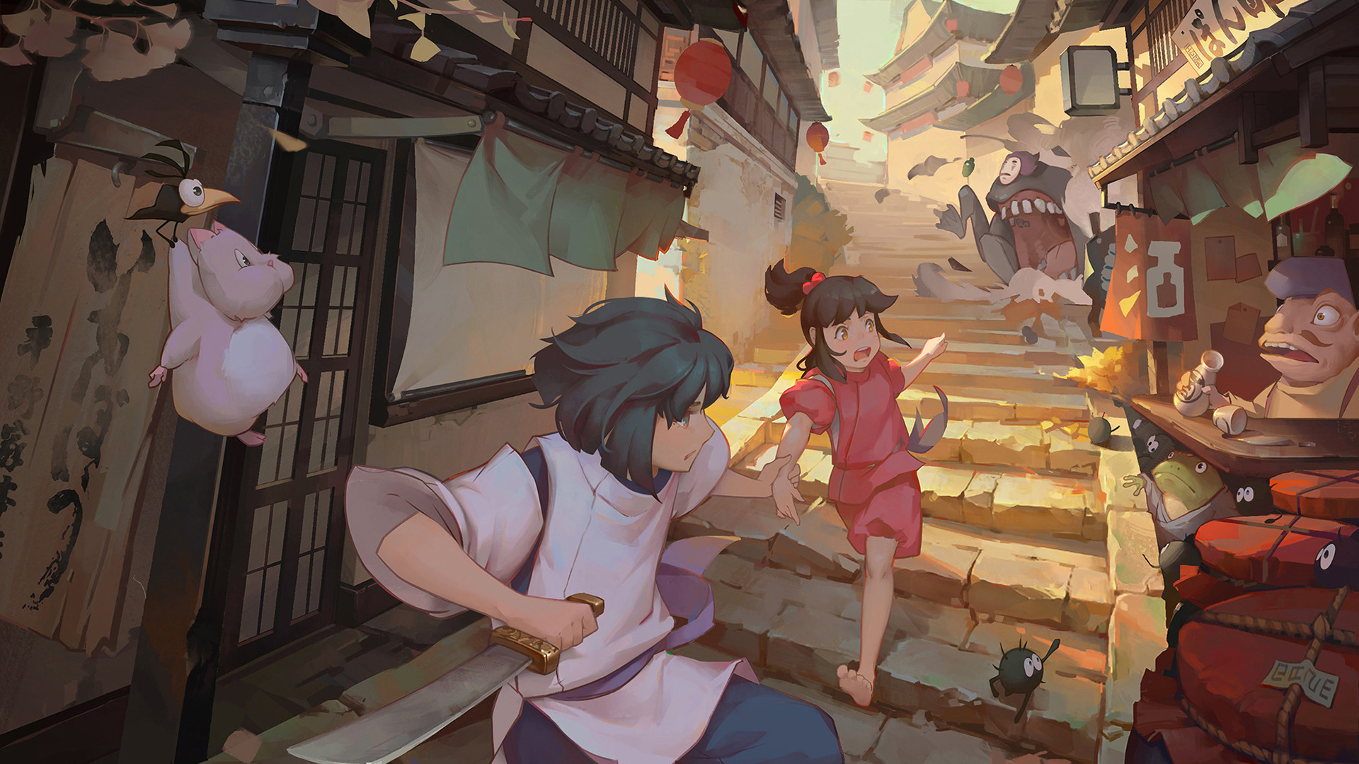 千与千寻,梯子,妖怪