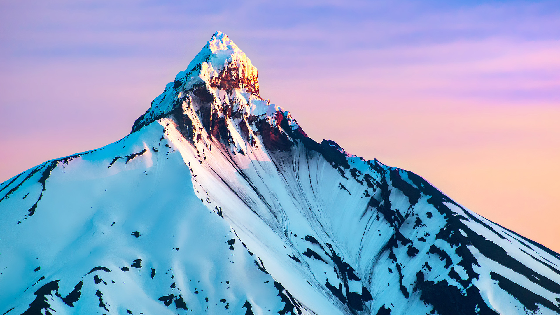 冰天雪地,山顶,山峰