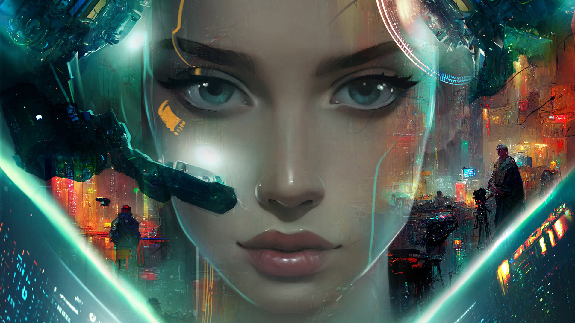 未来城市,科技,头盔