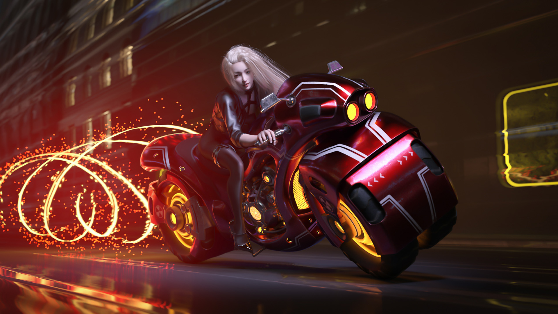 主机游戏,摩托,火花,酷