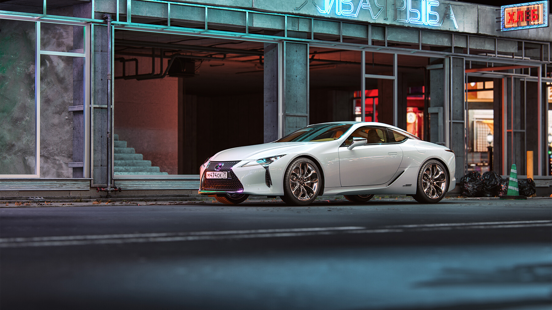 跑车,雷克萨斯,街道