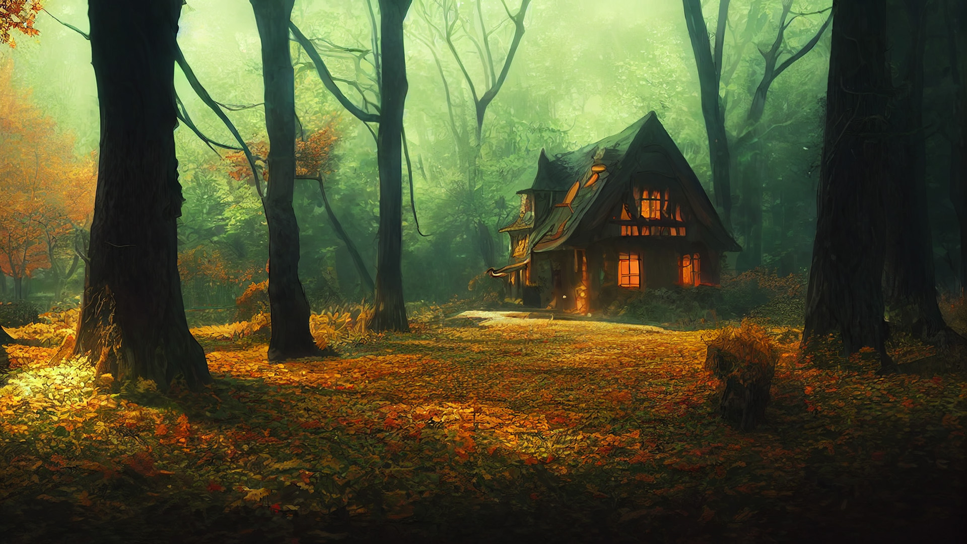 童话,小屋,森林,女巫的家