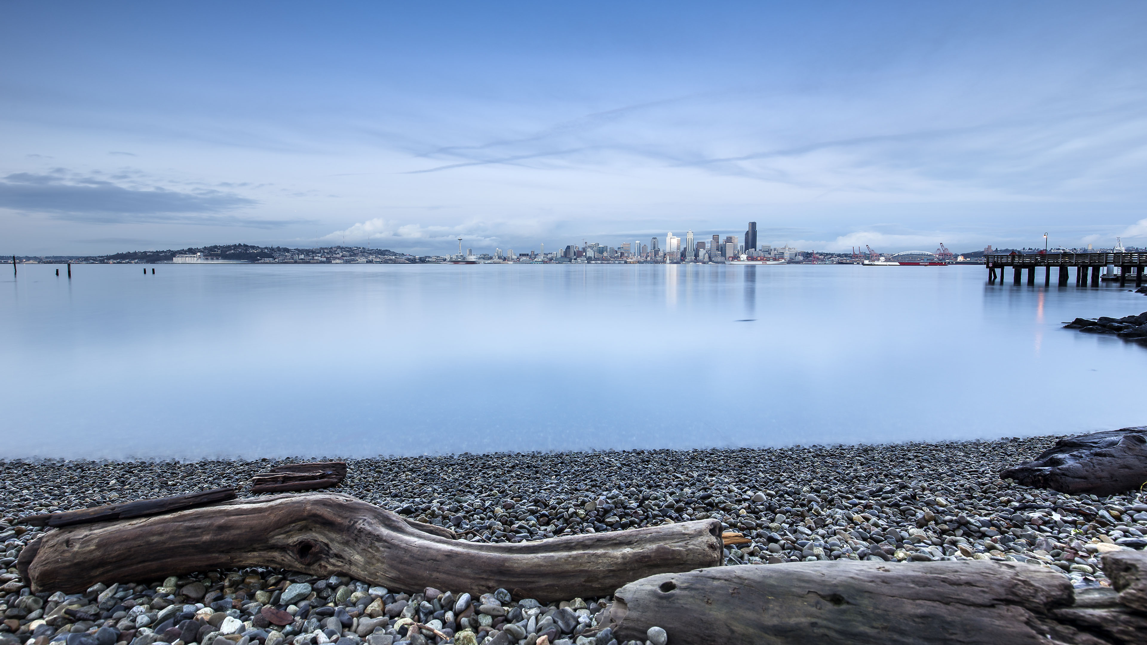 城市夜景,夜景,海滩,石头