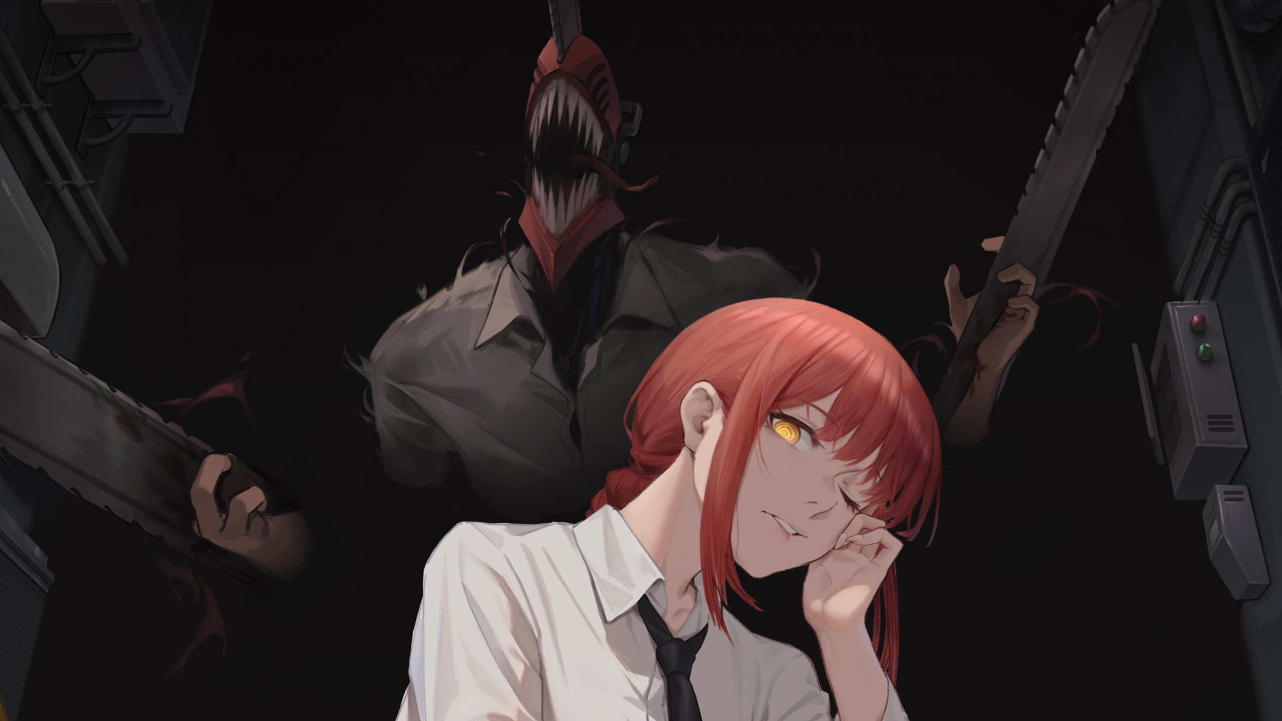 链锯人,电次,玛奇玛,恶魔