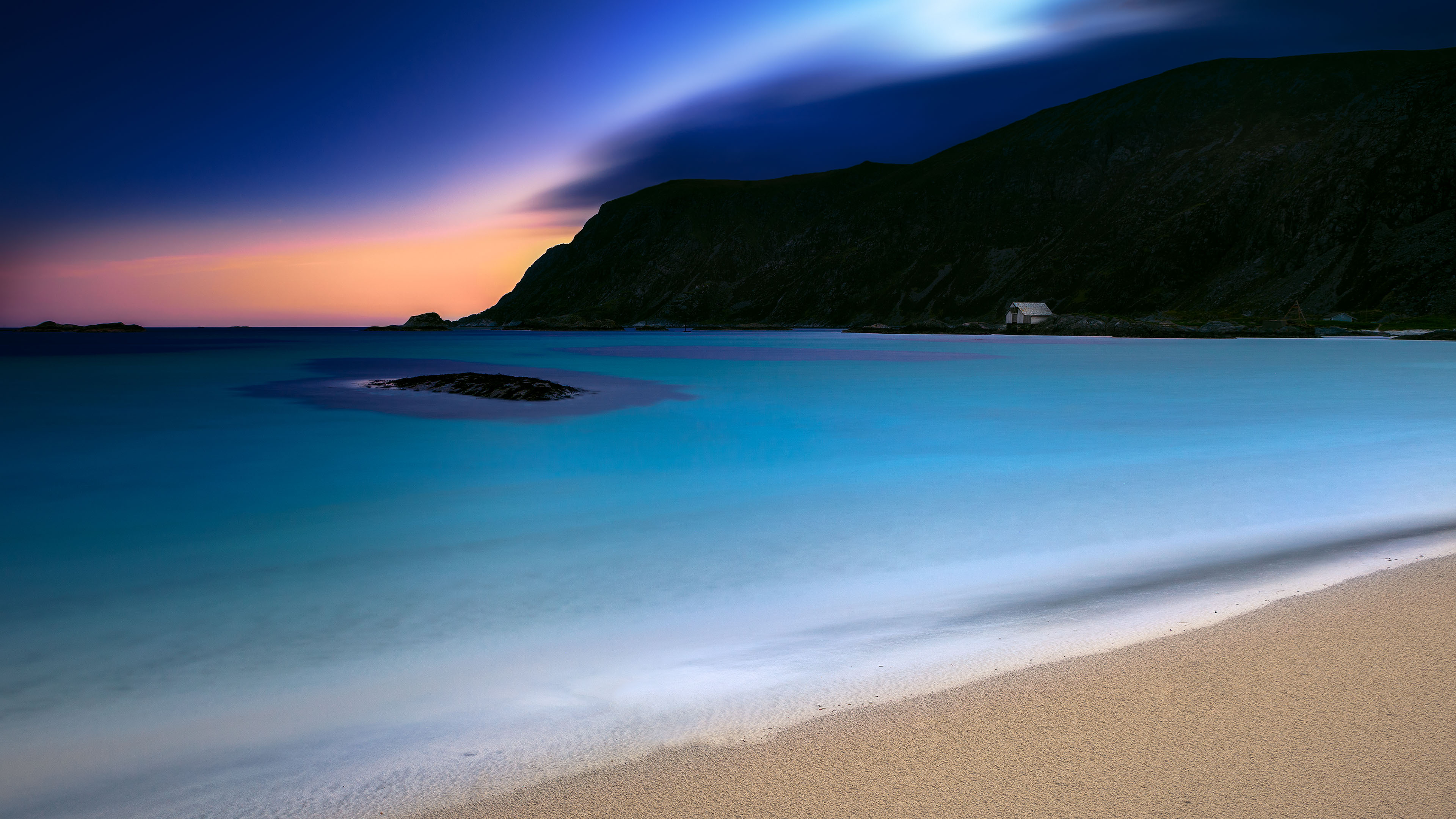 海洋天堂,海浪,沙滩,晚霞