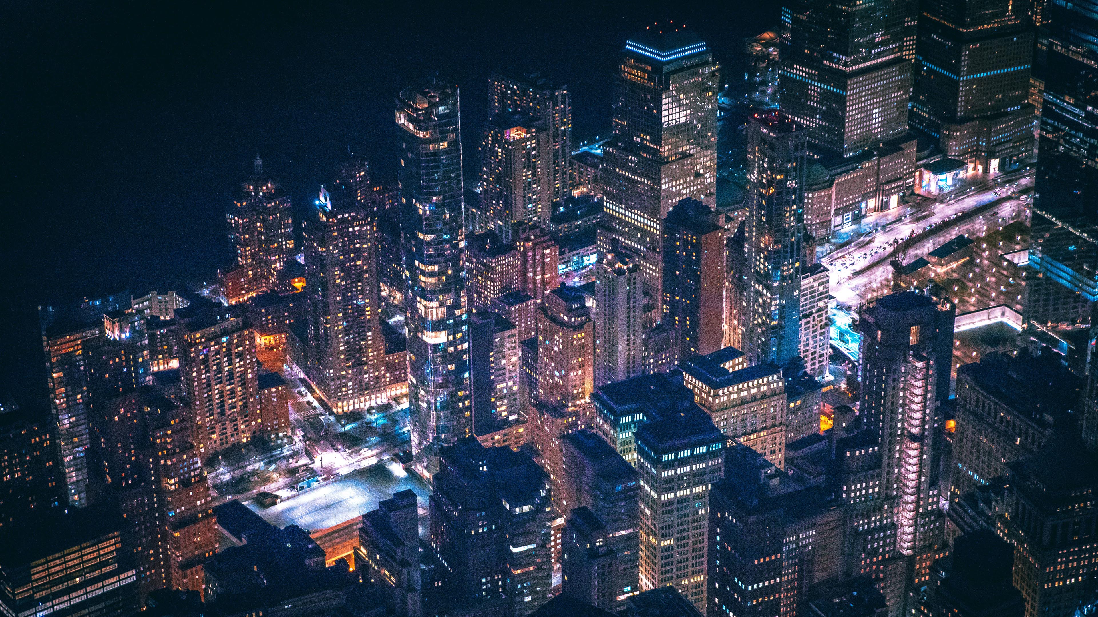 城市夜景,都市,灯光,高楼大厦