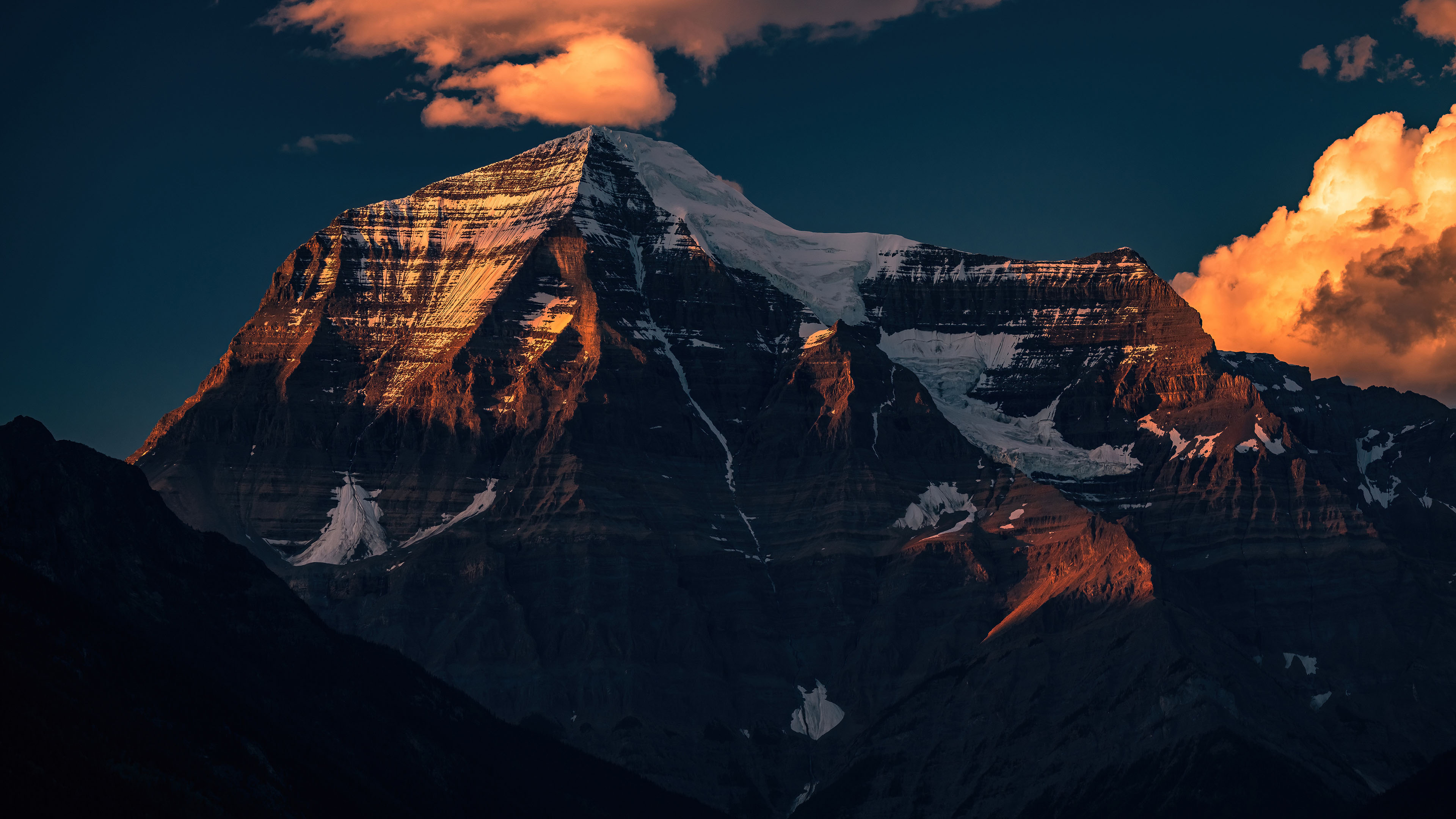 冰天雪地,山峰,神秘,山顶